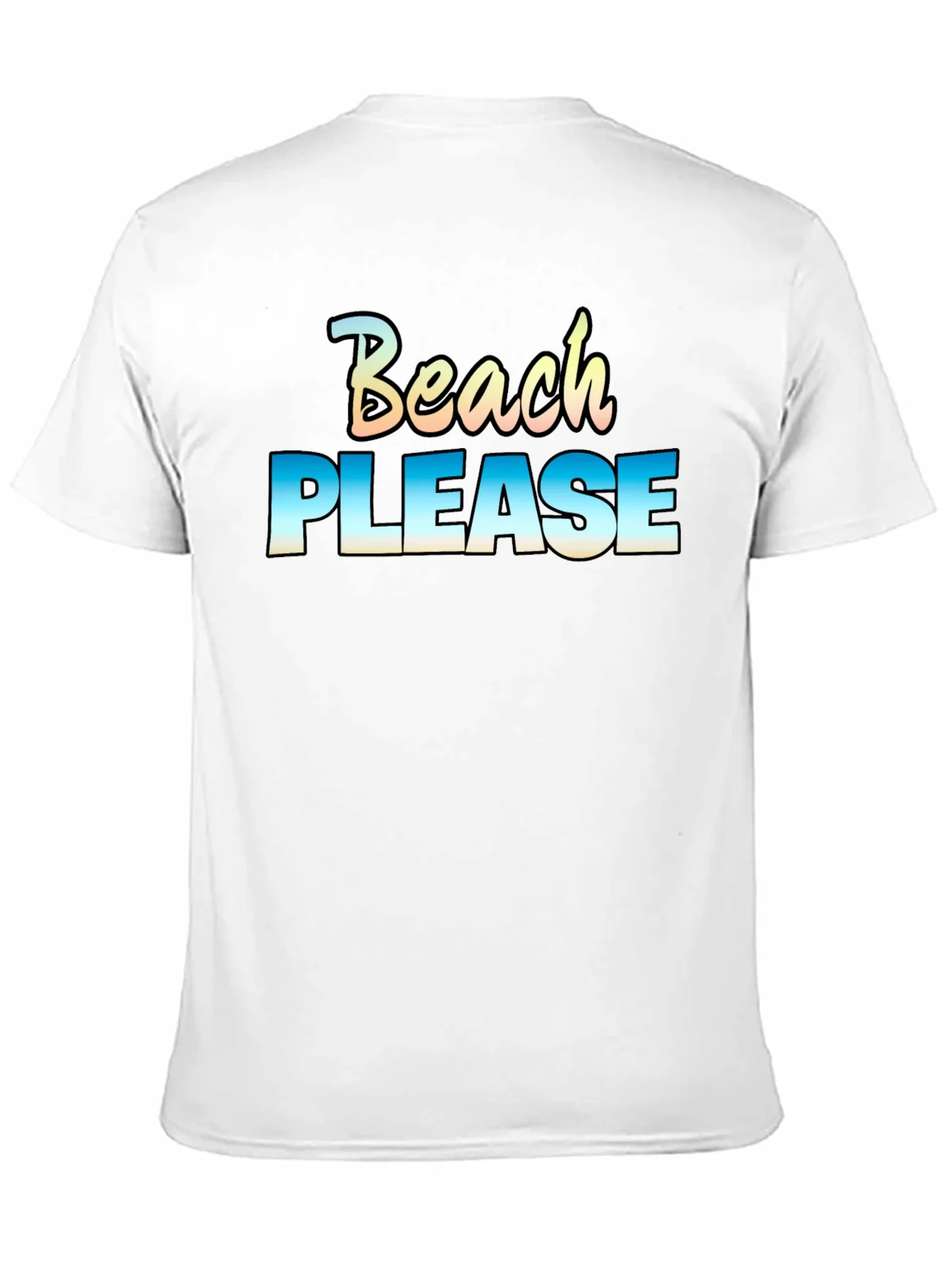 Camiseta Negra Beach Please Casual