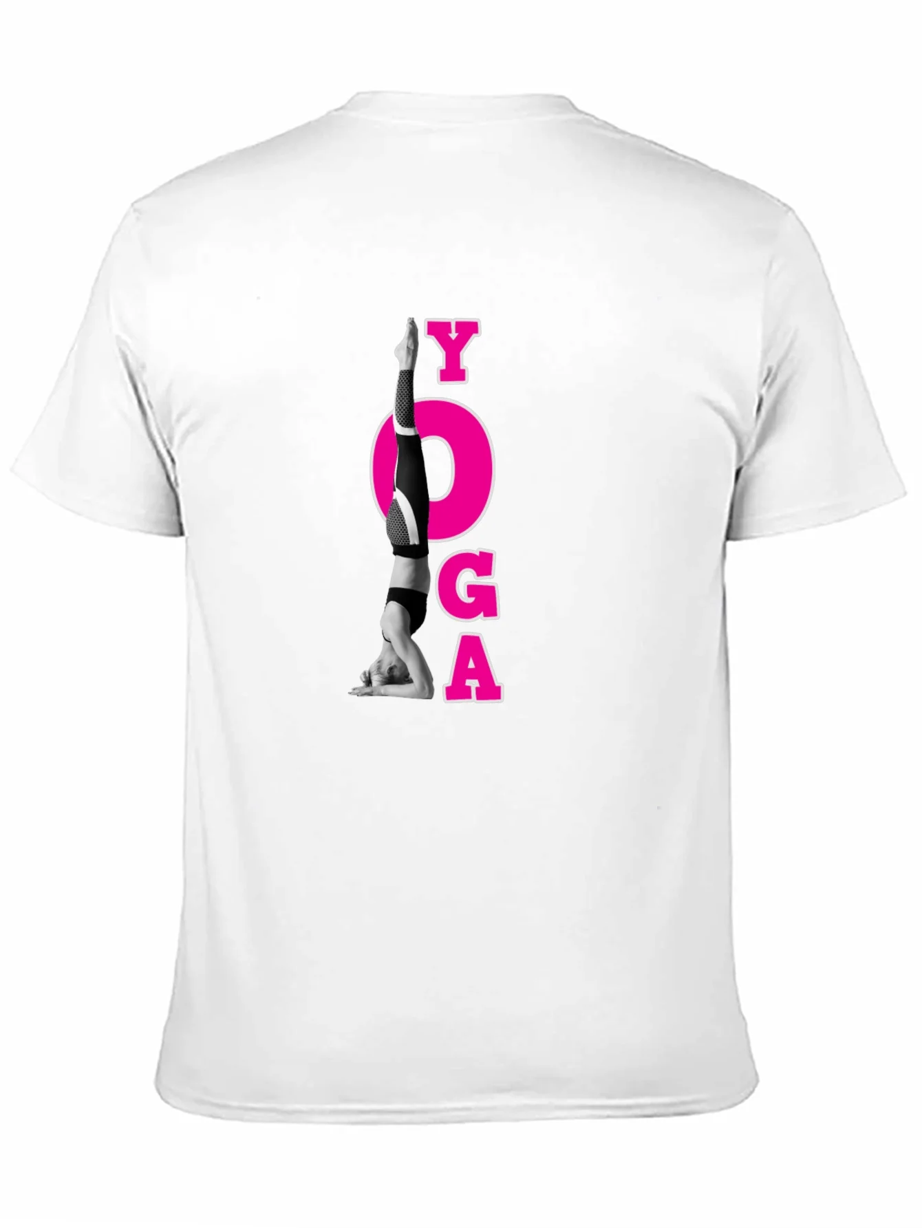 Camiseta Negra con Dise?o de Yoga
