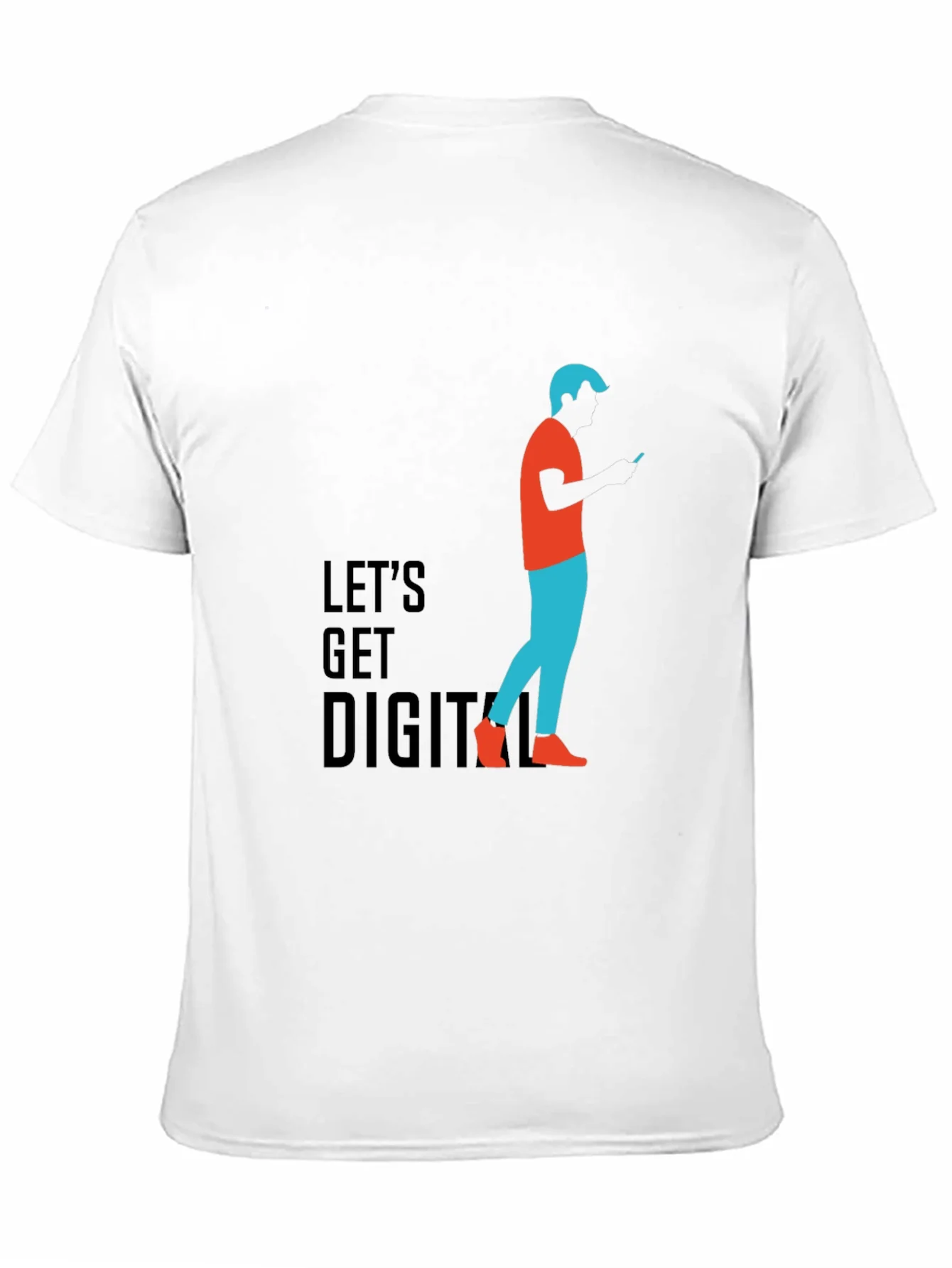 Camiseta Negra Digital para Hombre