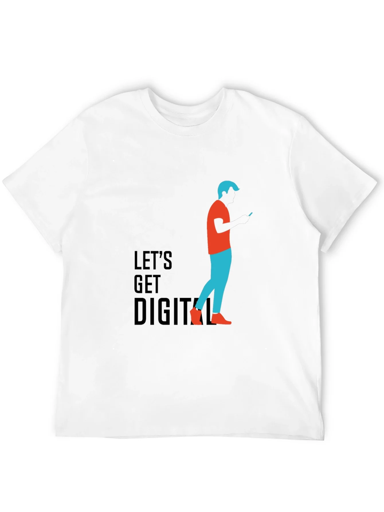 Camiseta Negra Digital para Hombre