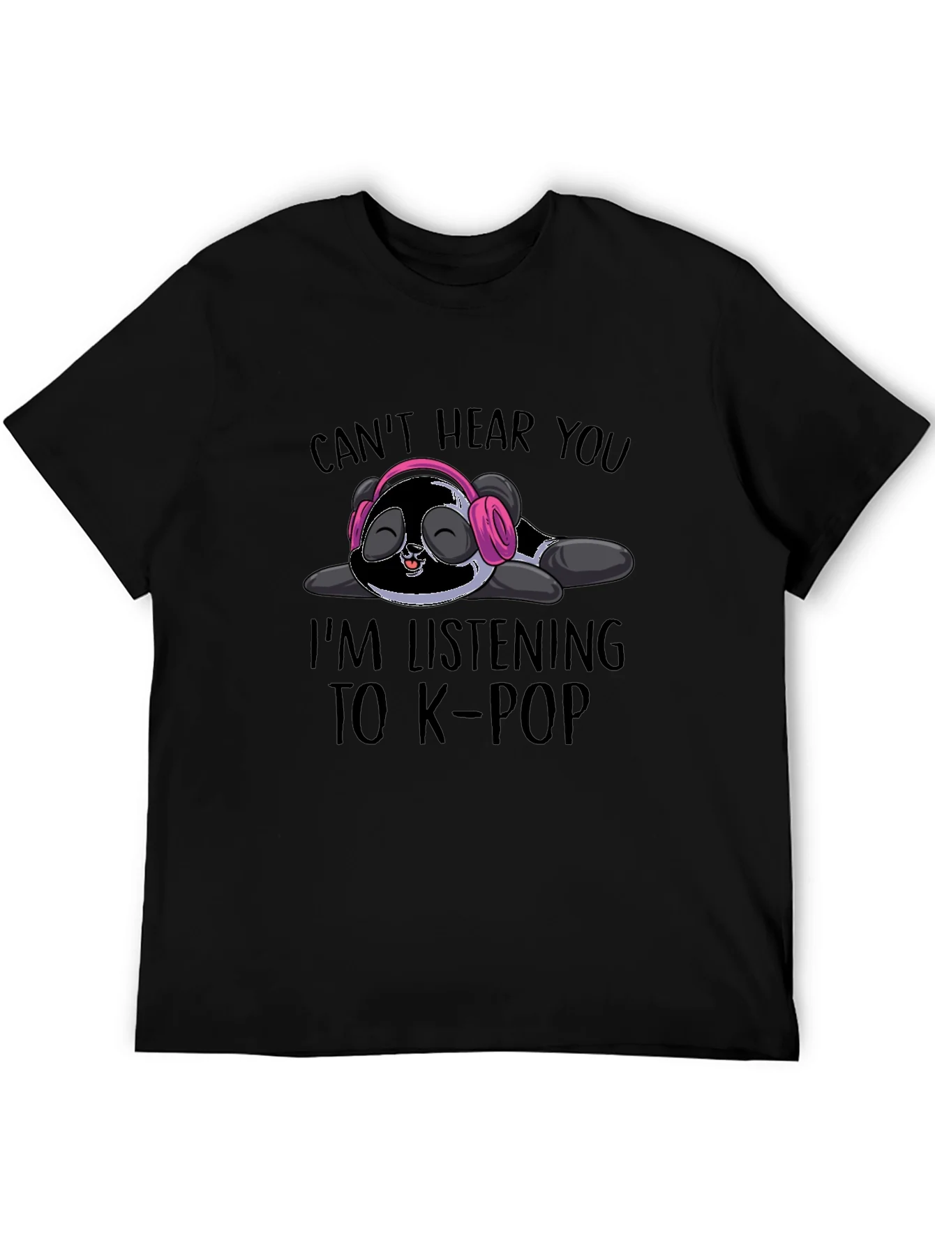 Rebbecca Cant Hear You K-Pop Panda T-Shirt