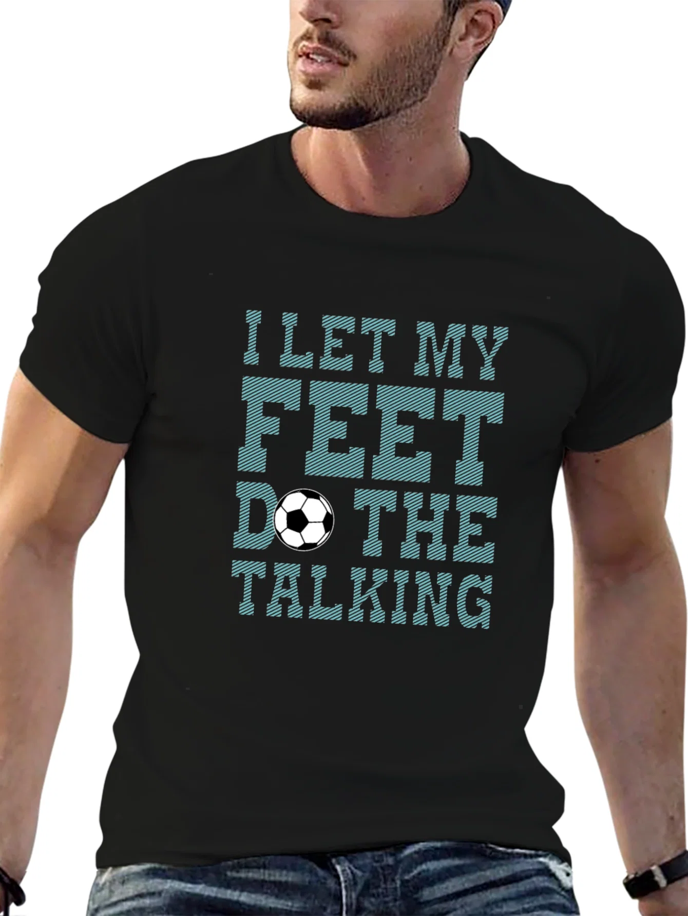 Rebbecca Soccer Feet Talking Graphic T-Shirt