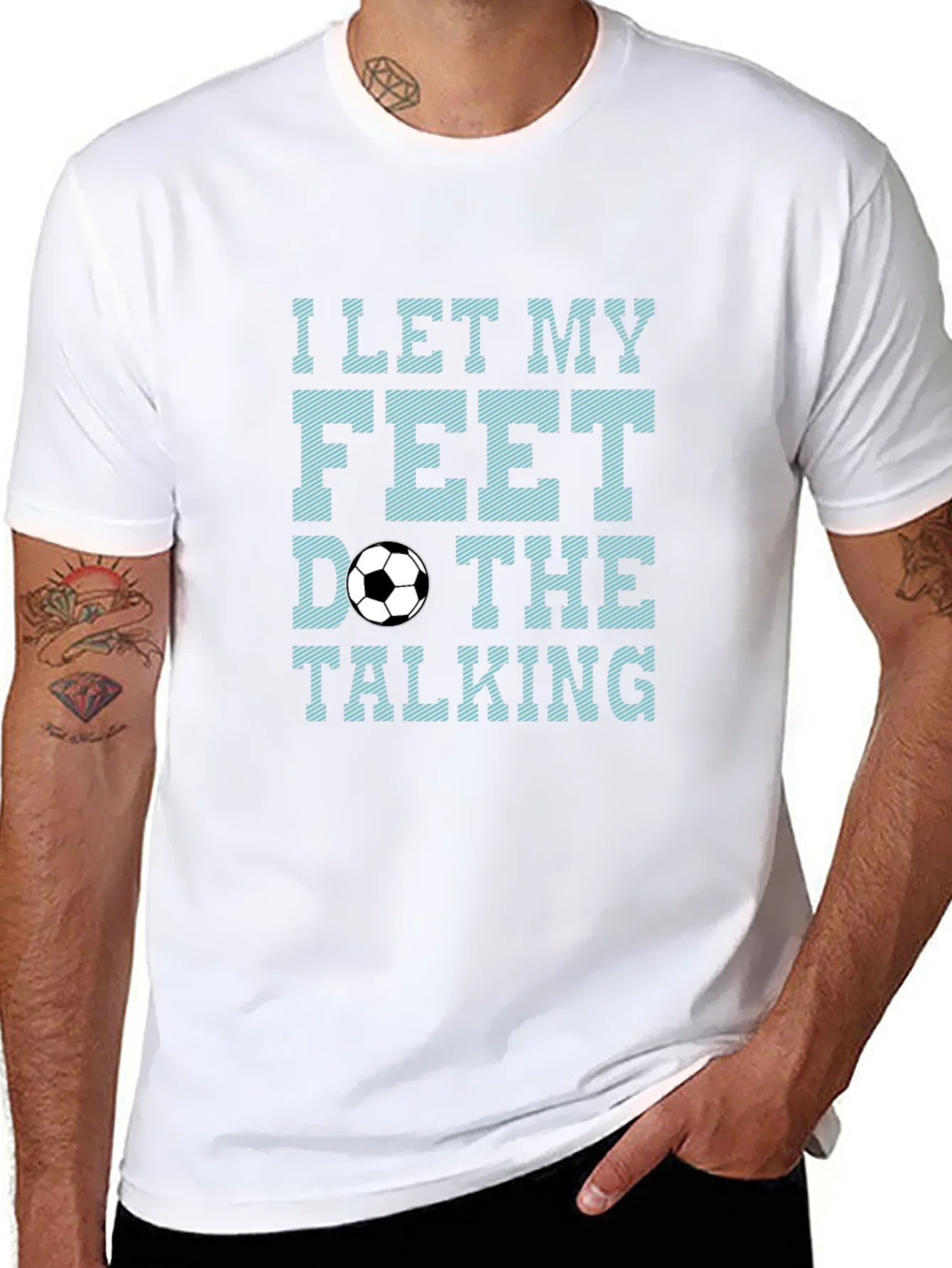 Rebbecca Soccer Feet Talking Graphic T-Shirt