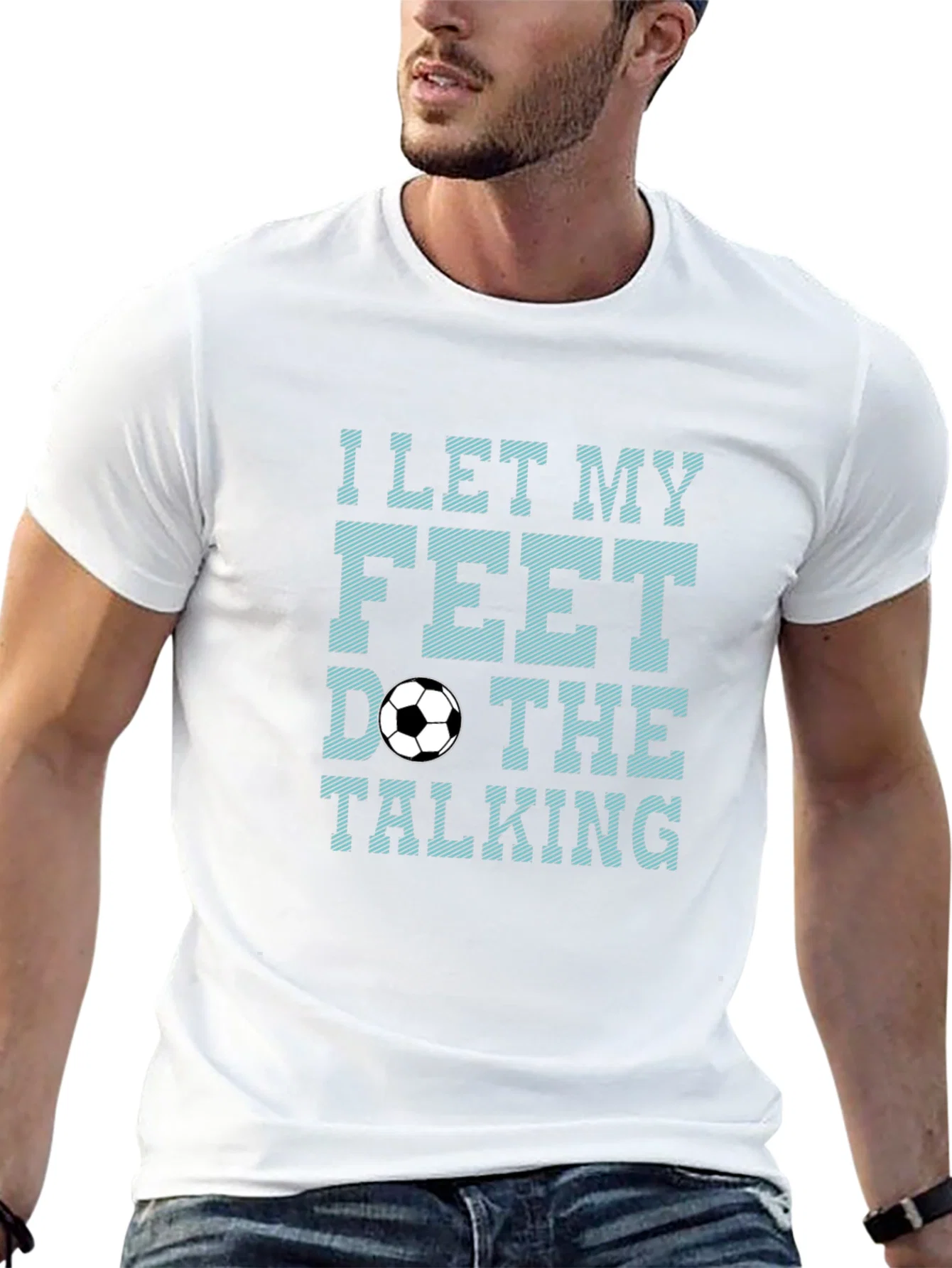 Rebbecca Soccer Feet Talking Graphic T-Shirt