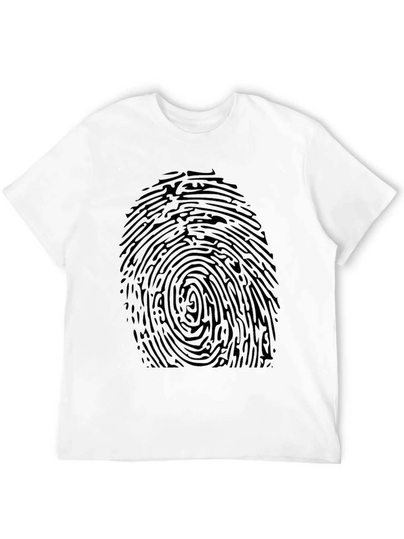 Rebbecca Fingerprint Graphic Tee - Black Novelty T-Shirt