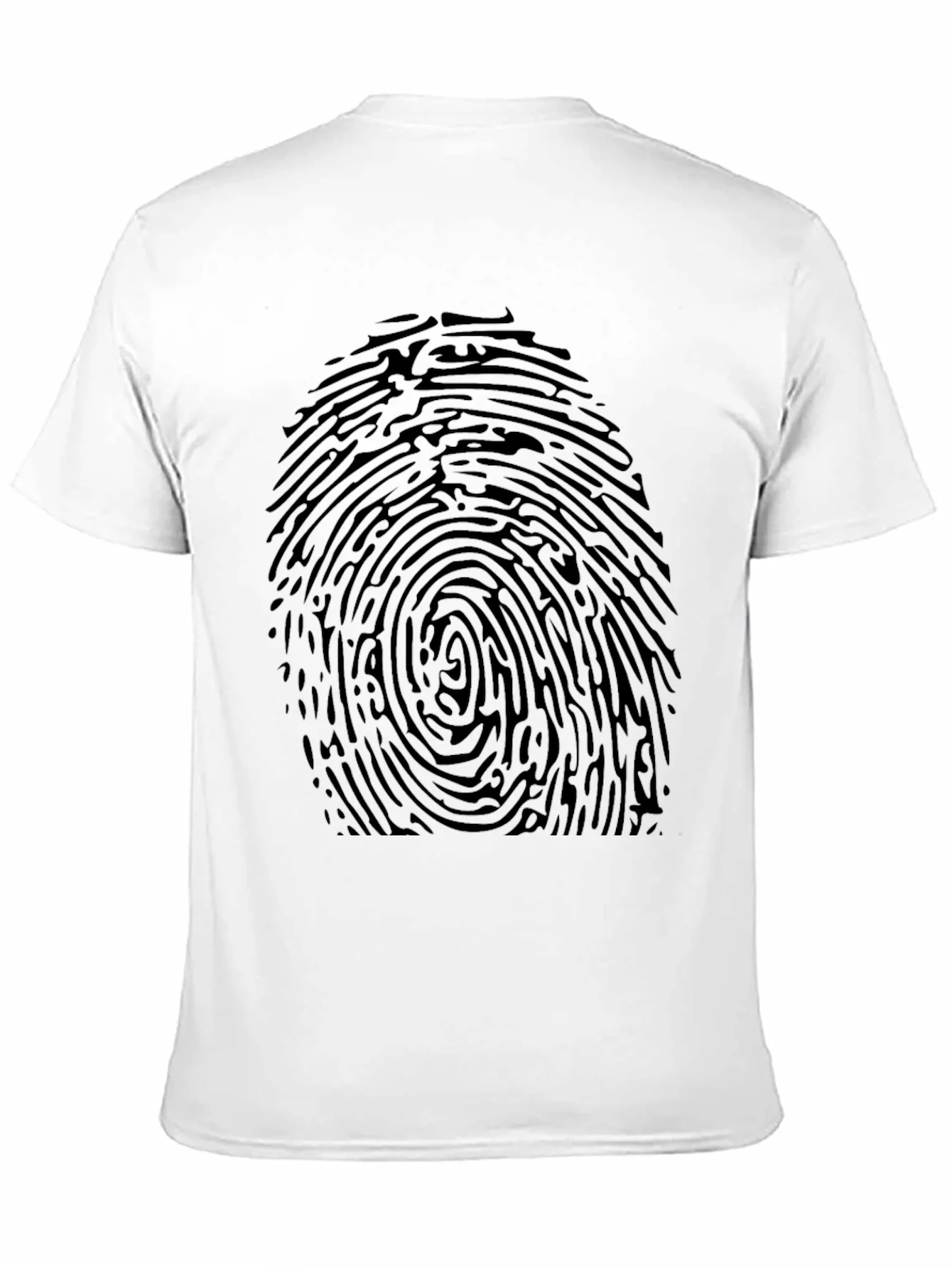 Rebbecca Fingerprint Graphic Tee - Black Novelty T-Shirt