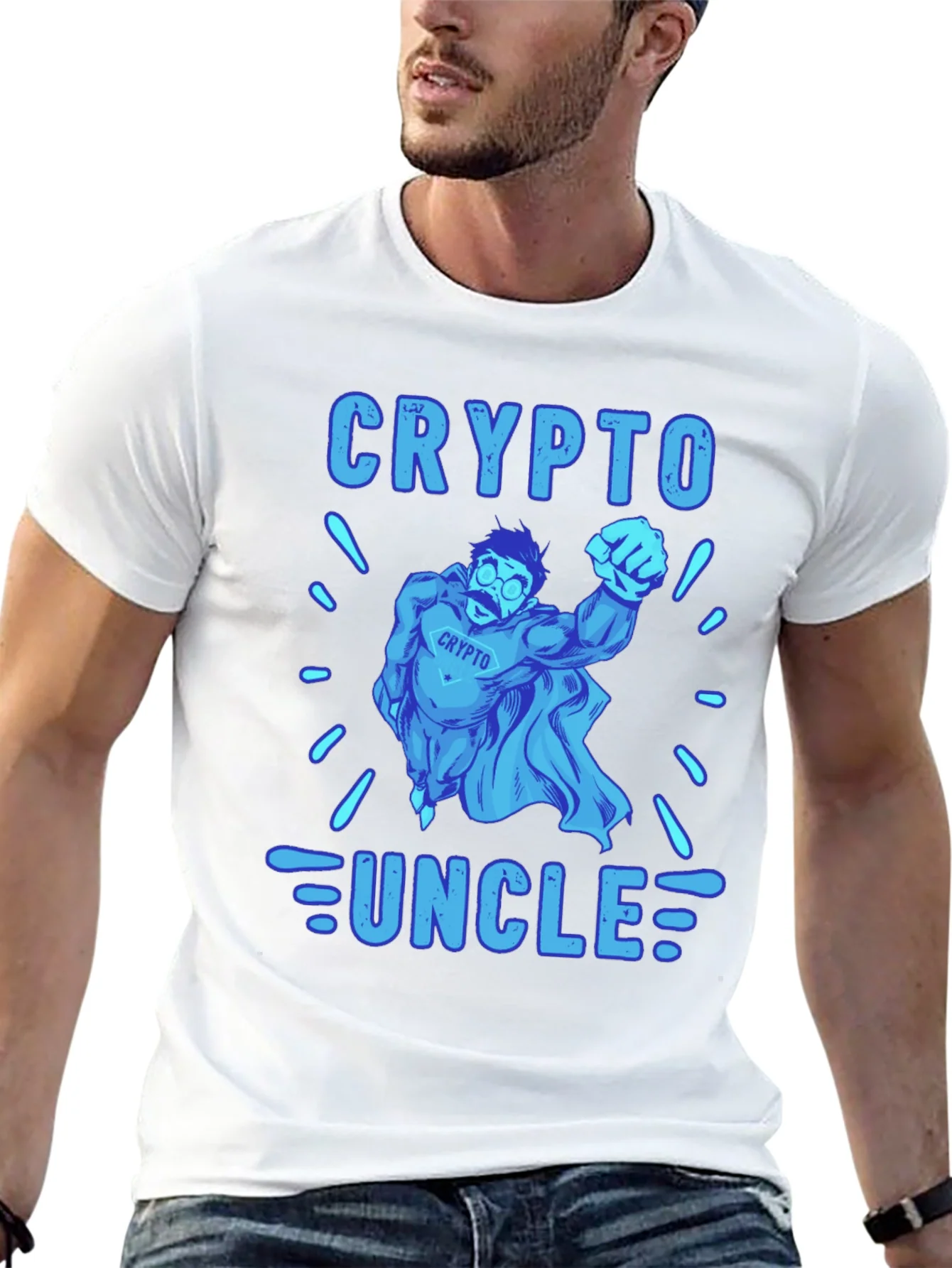 Camiseta Crypto Uncle - Dise?o Divertido