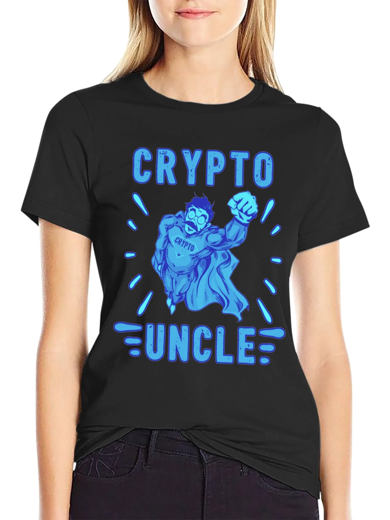 Camiseta Crypto Uncle - Dise?o Divertido