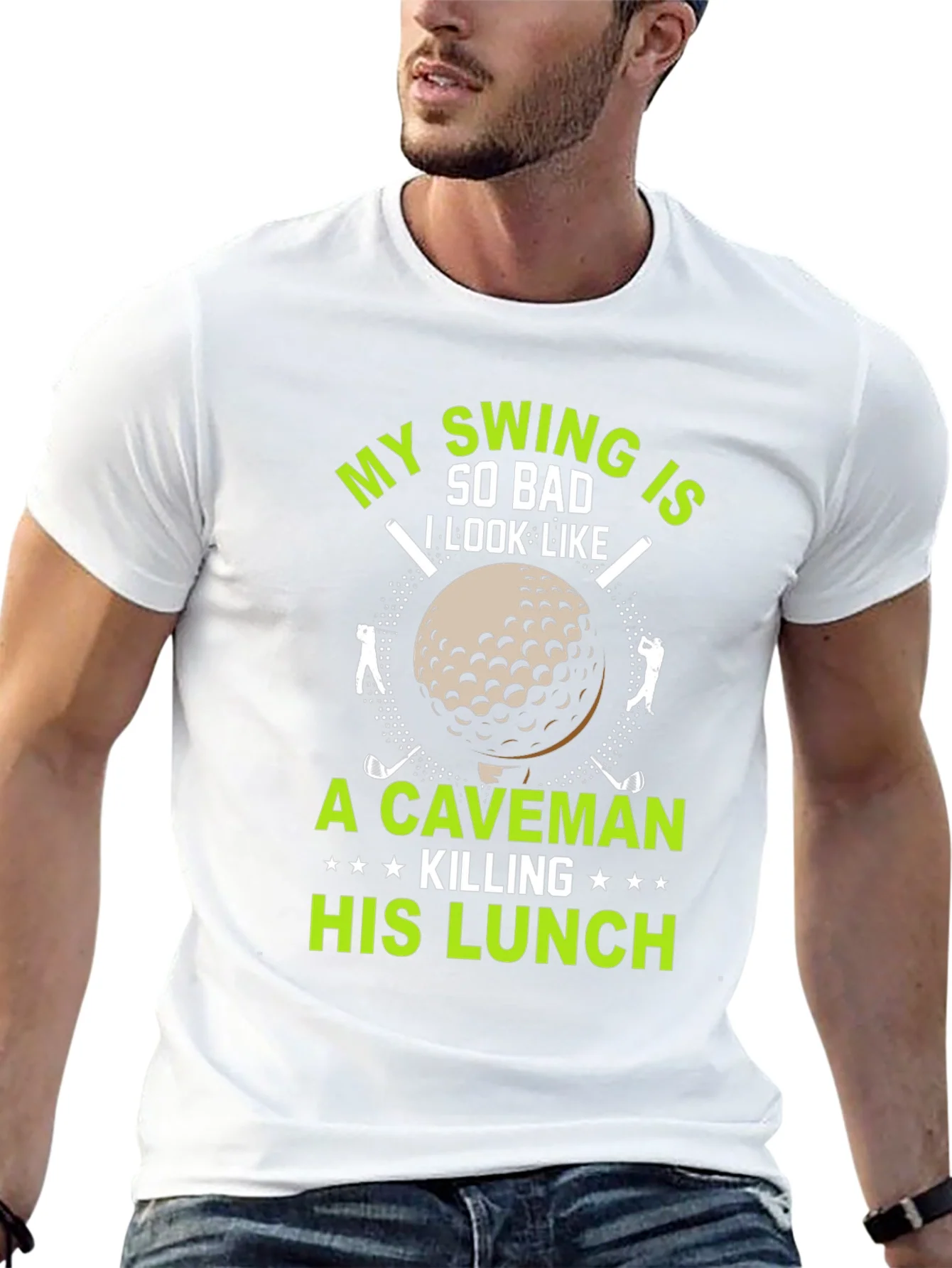 Rebbecca Funny Golf T-Shirt: My Swing is So Bad