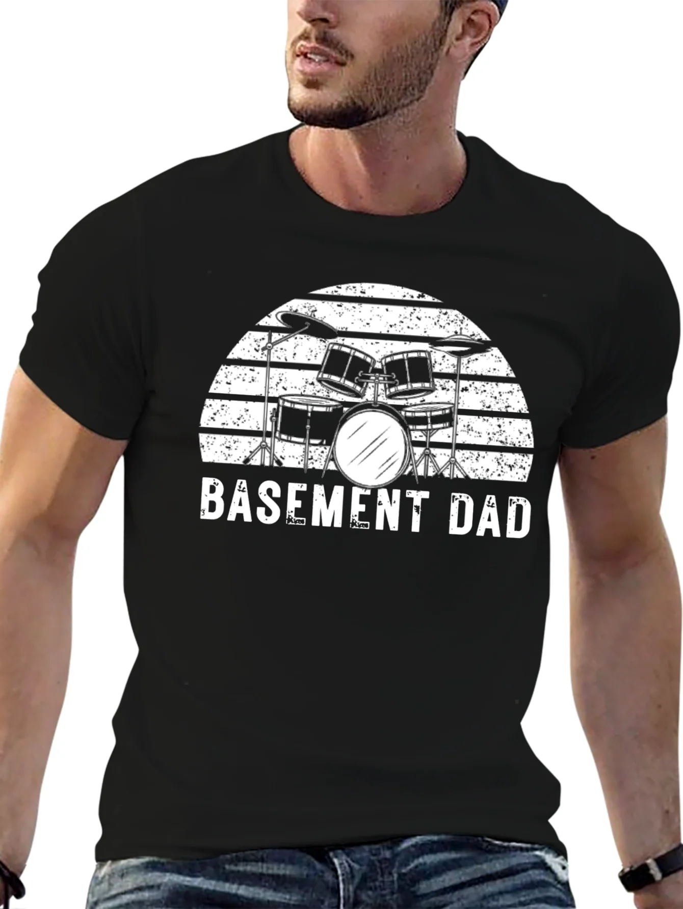 Rebbecca Basement Dad Drum Set T-Shirt