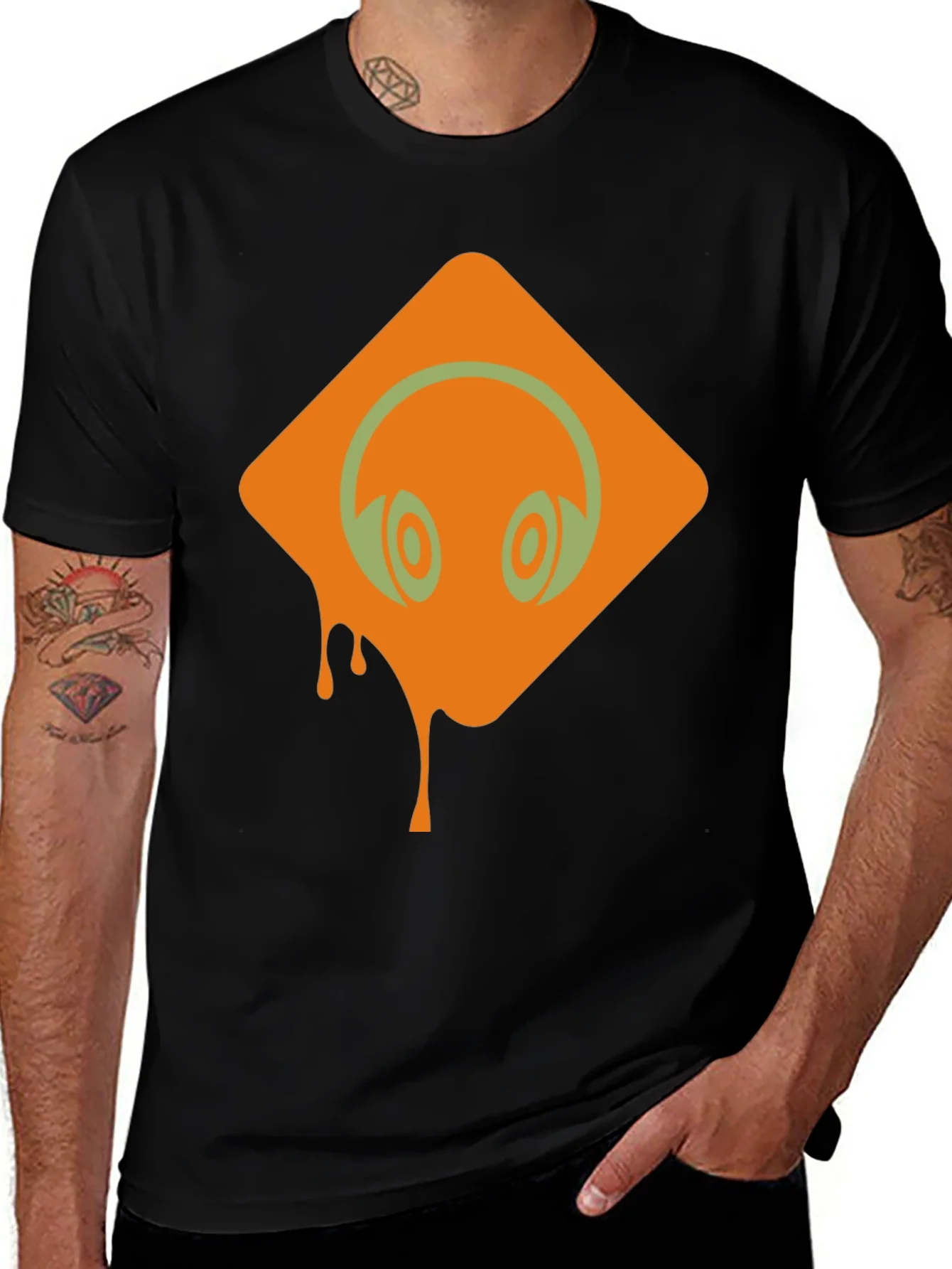 Rebbecca Headphones Graphic Black T-Shirt