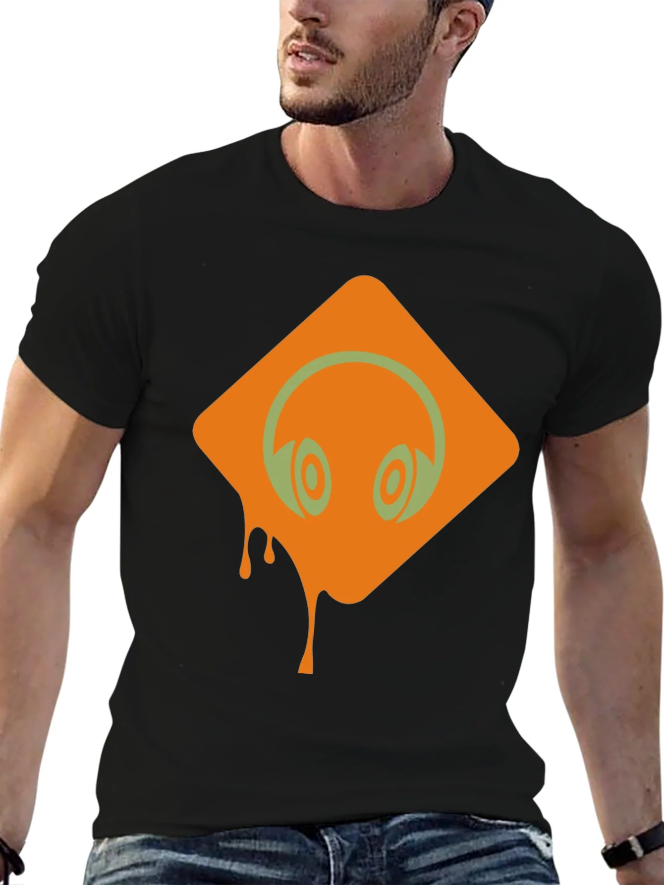 Rebbecca Headphones Graphic Black T-Shirt