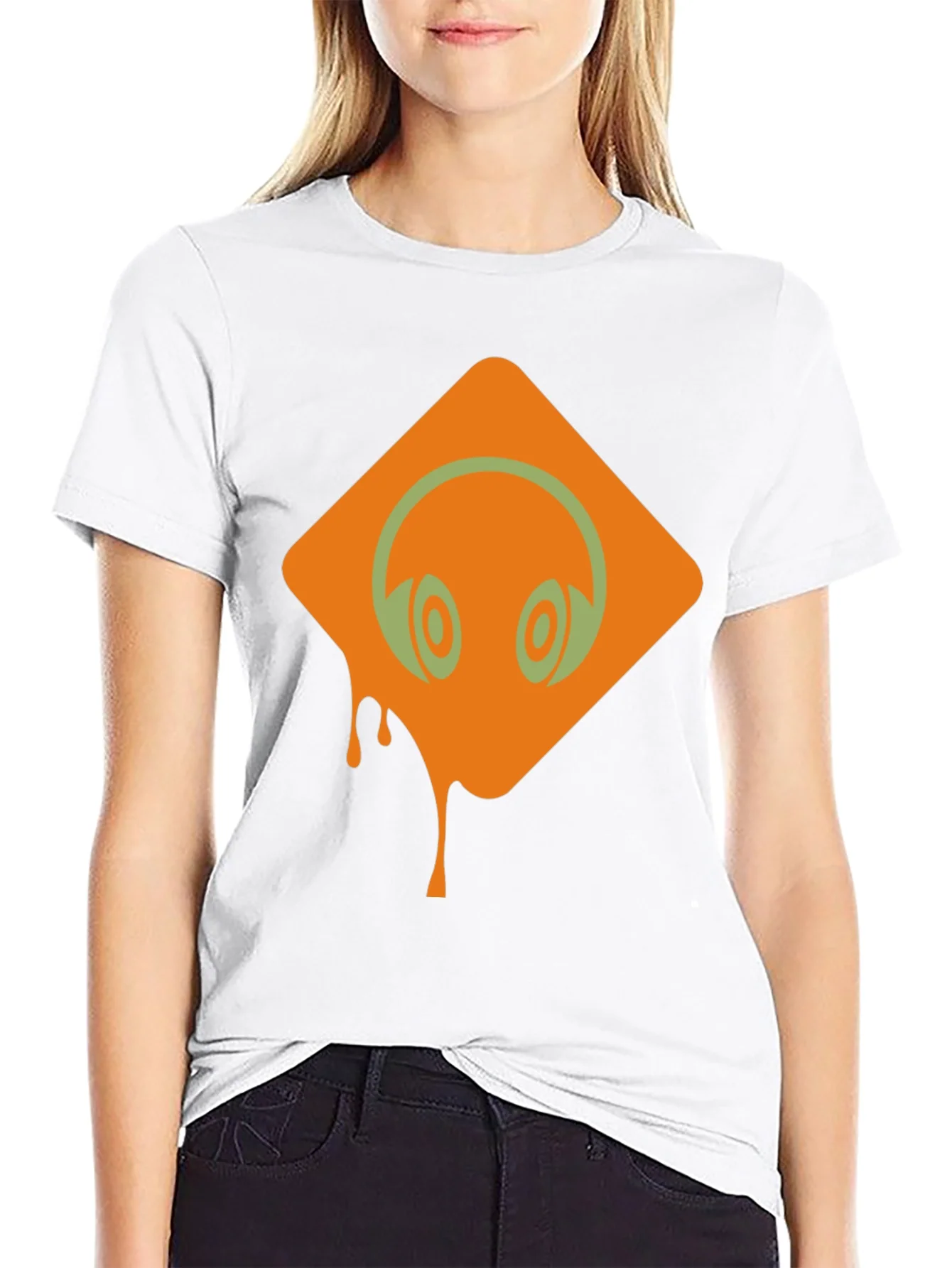 Rebbecca Headphones Graphic Black T-Shirt
