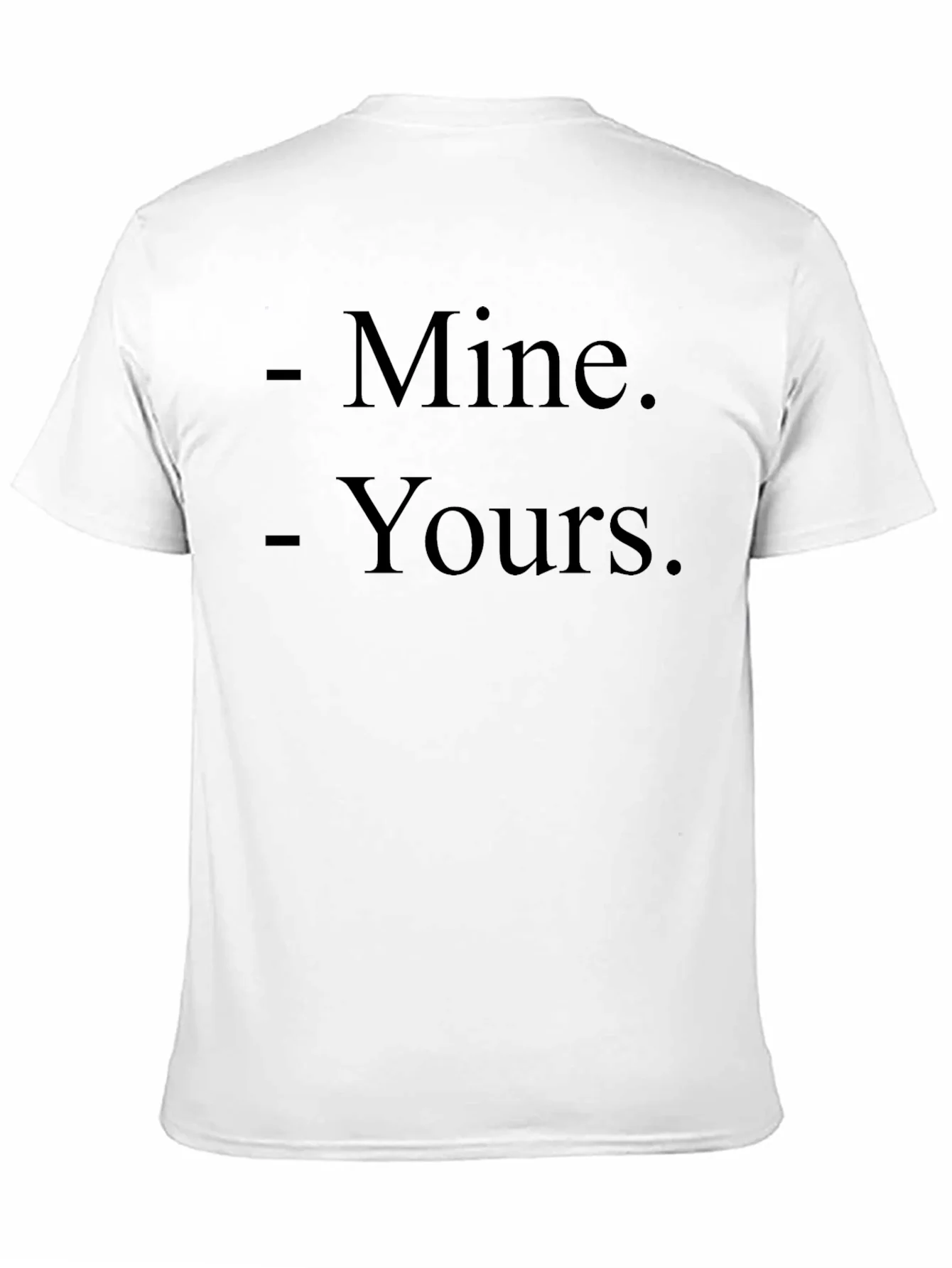Camiseta M¨ªo. Tuyo. Algod¨®n Casual