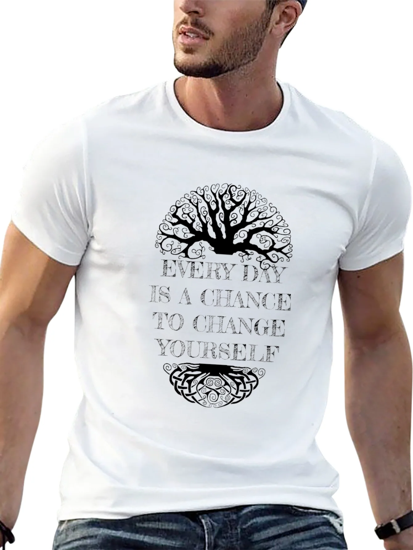 Camiseta Negra: Cada D¨ªa Una Oportunidad