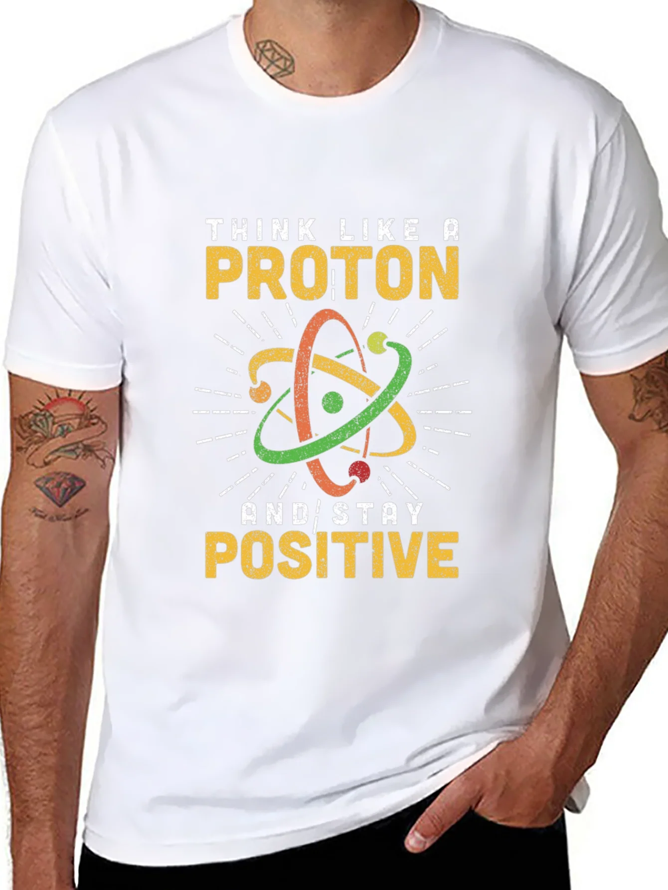 Rebbecca Think Like a Proton Black Graphic Tee
