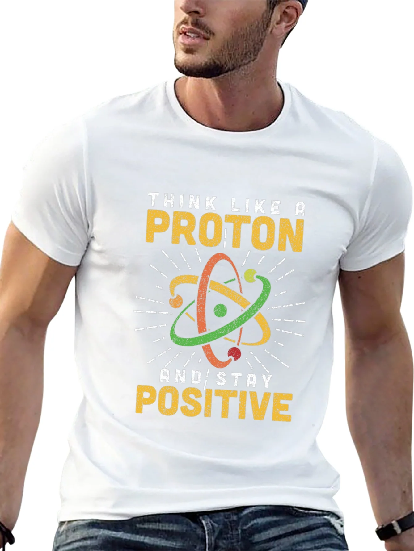 Rebbecca Think Like a Proton Black Graphic Tee