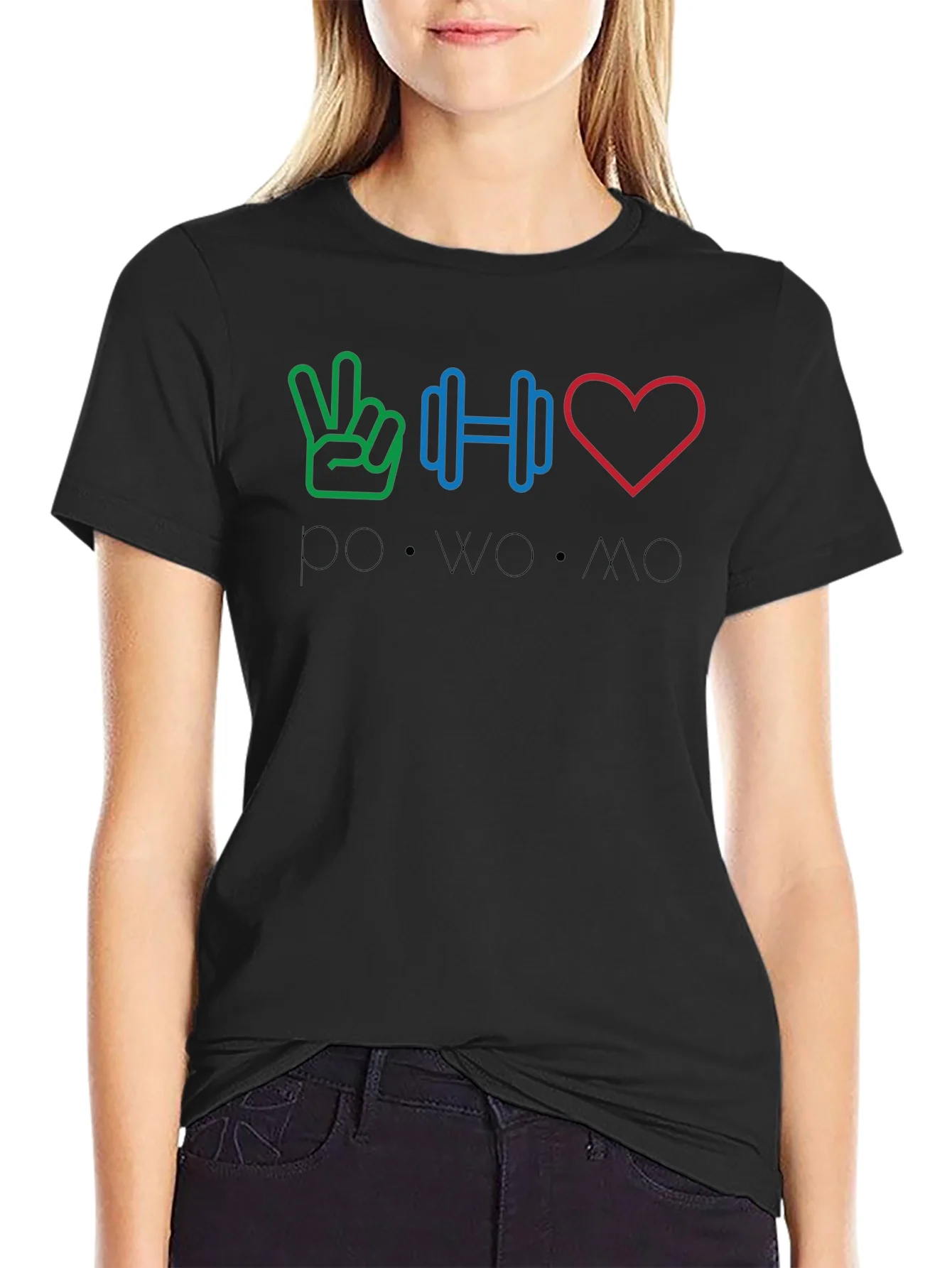 Rebbecca Peace Weights Love - POWOMO T-Shirt