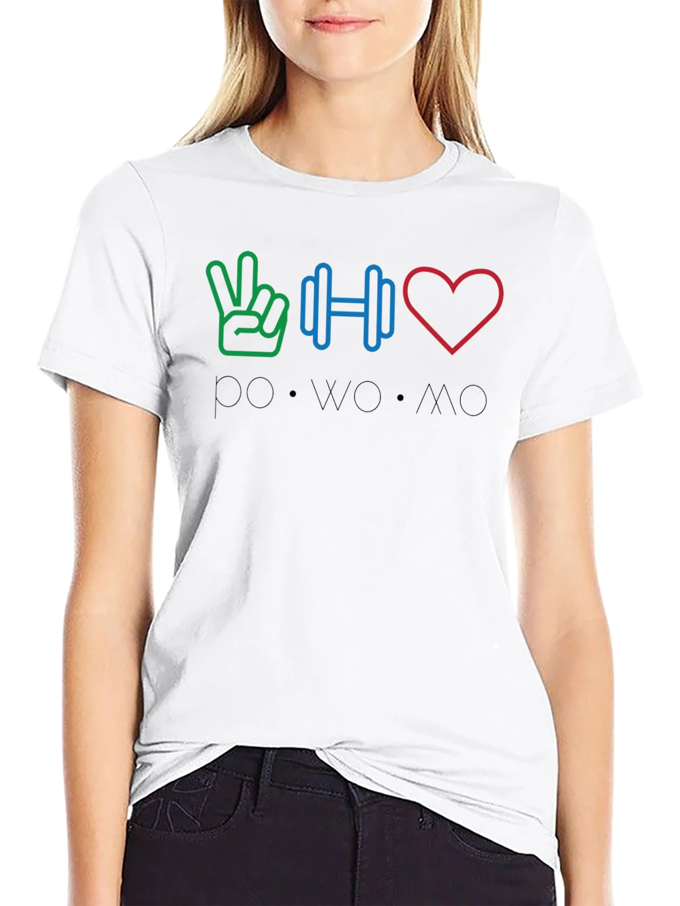 Rebbecca Peace Weights Love - POWOMO T-Shirt