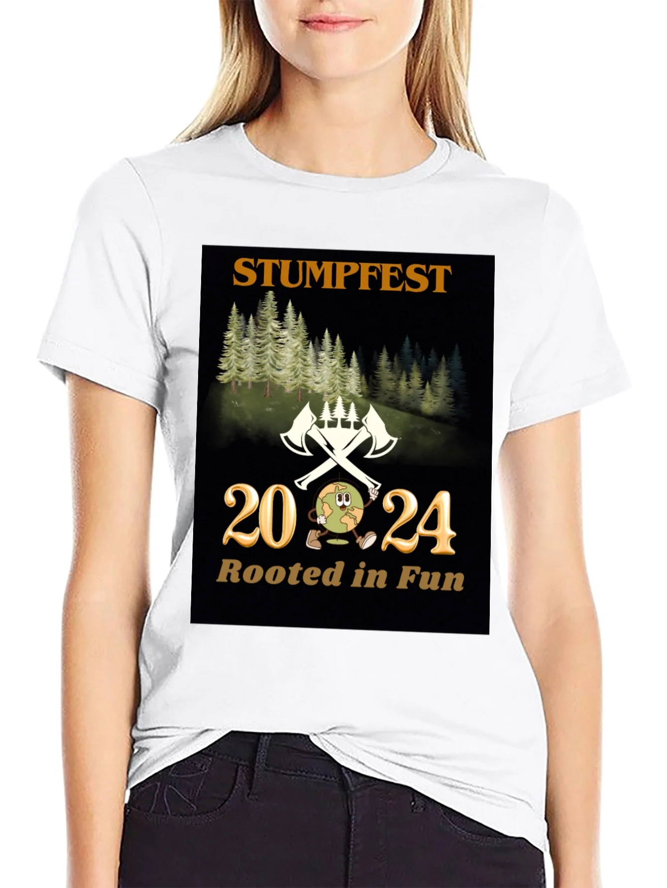 Rebbecca Stumpfest 2024 T-Shirt - Rooted in Fun!