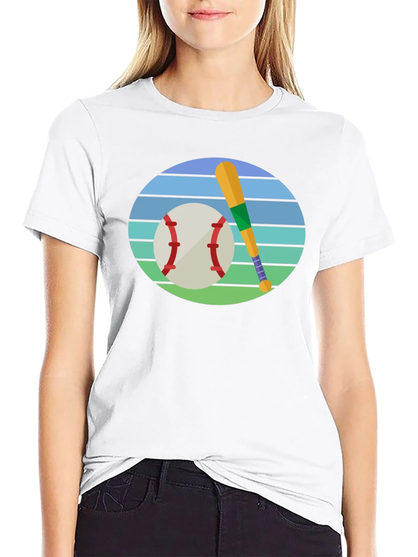 Rebbecca Baseball & Bat Graphic Tee