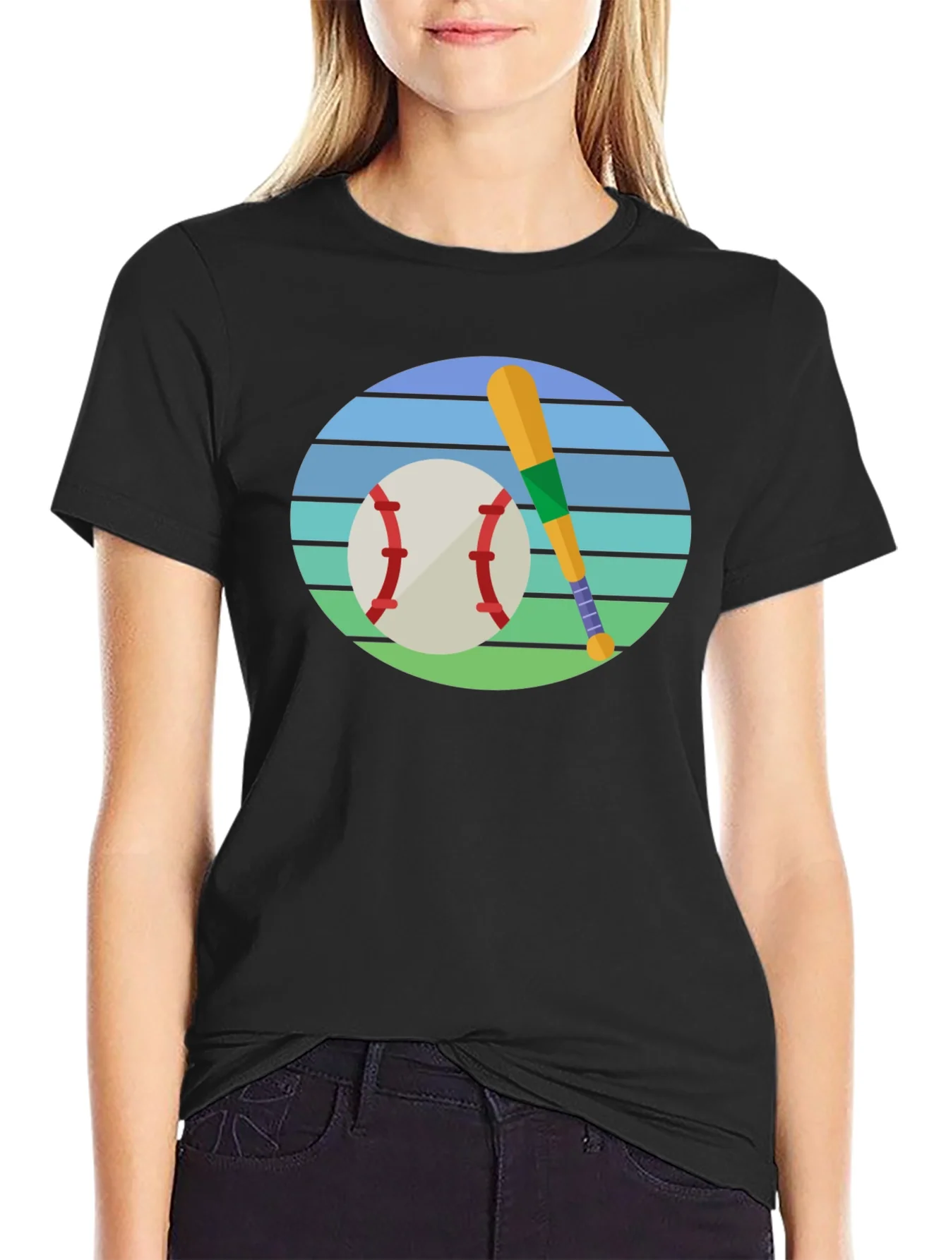 Rebbecca Baseball & Bat Graphic Tee