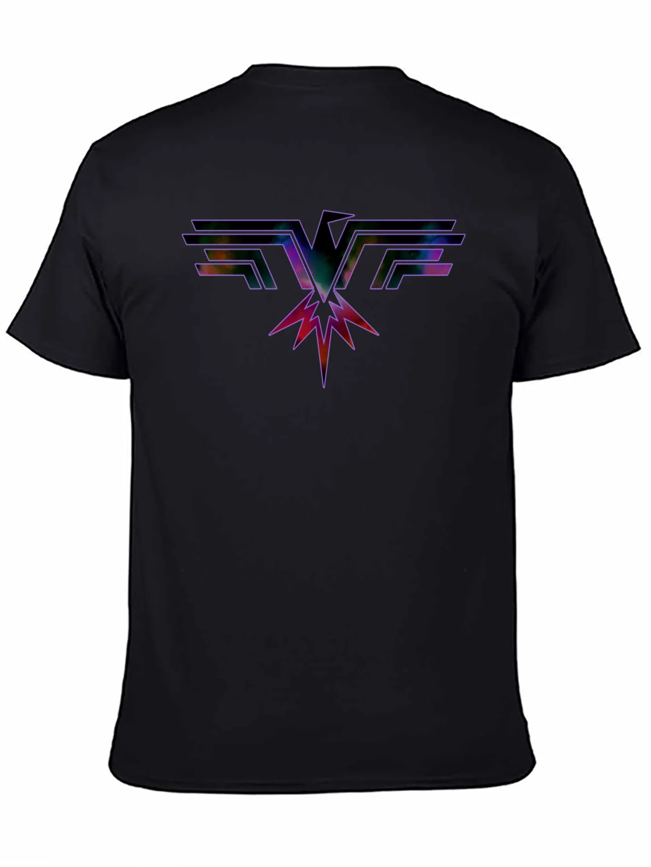 Rebbecca Retro Rock Eagle Graphic Black T-Shirt