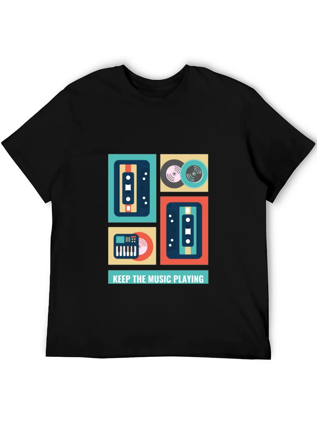 Rebbecca Keep the Music Playing Graphic T-Shirt
