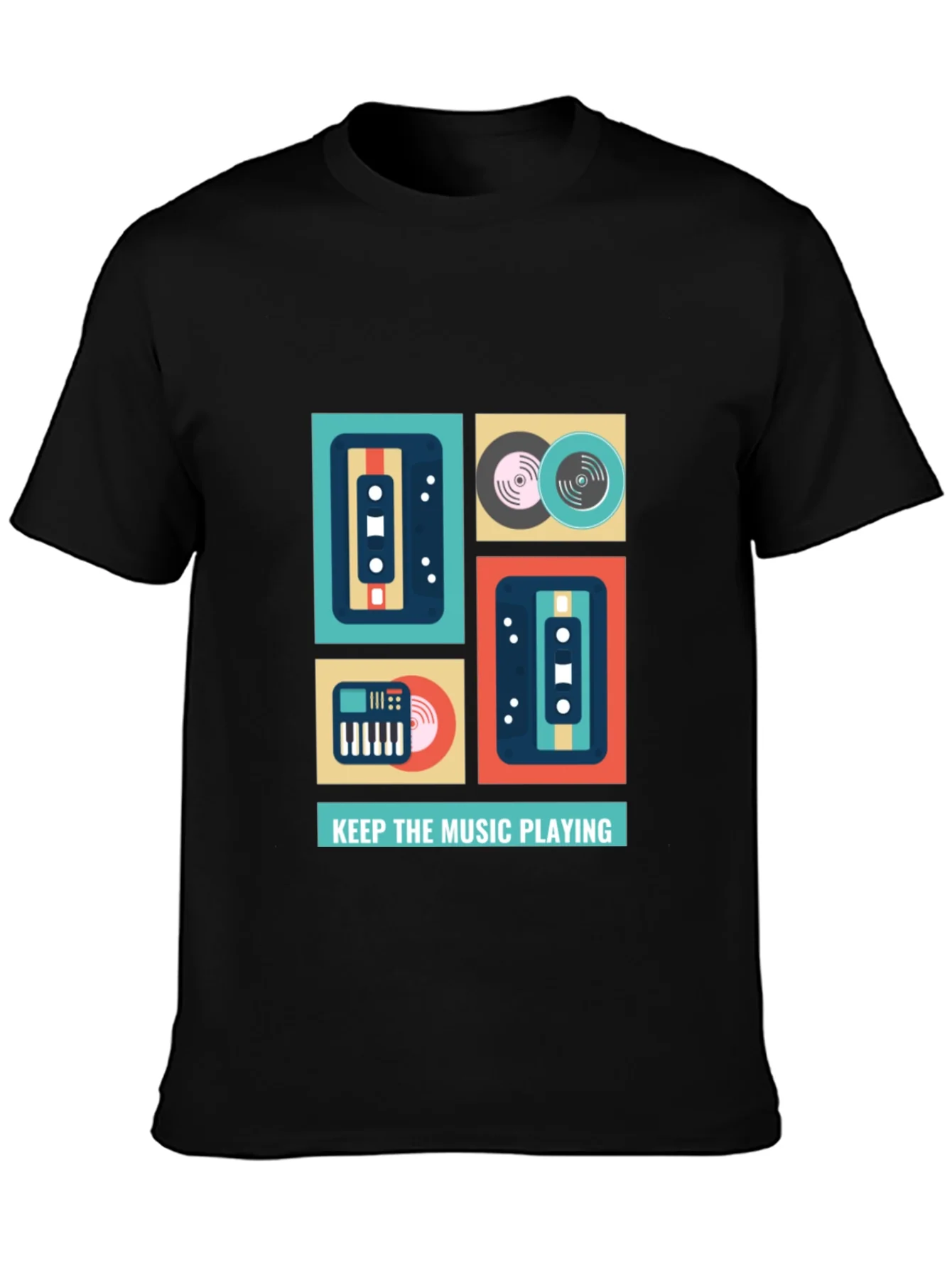 Rebbecca Keep the Music Playing Graphic T-Shirt