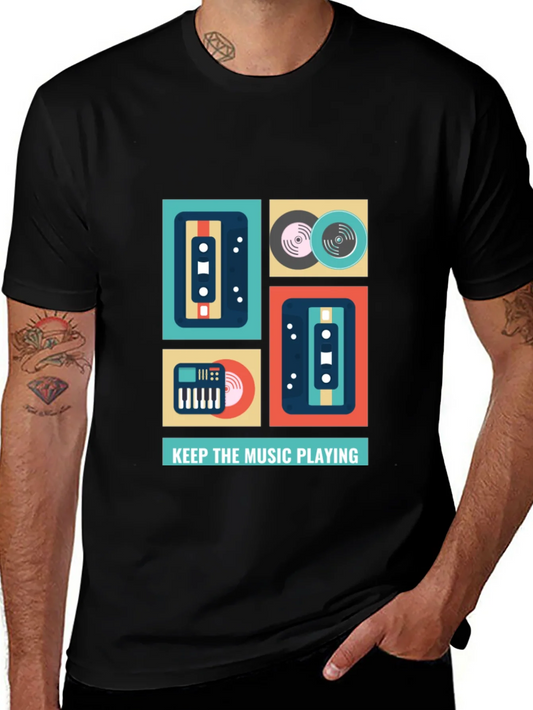 Rebbecca Keep the Music Playing Graphic T-Shirt