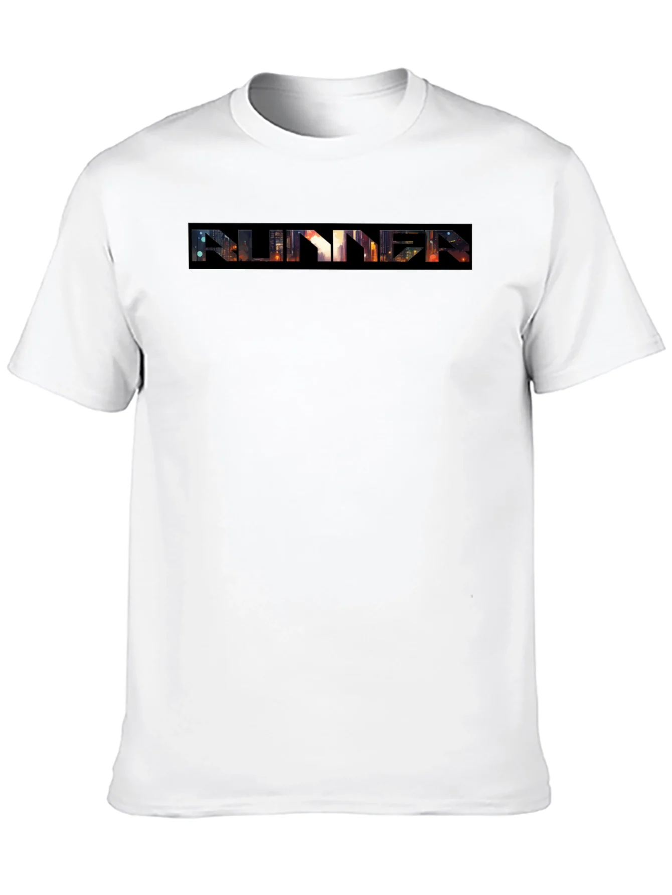 Camiseta Negra Runner Estilo Urbano