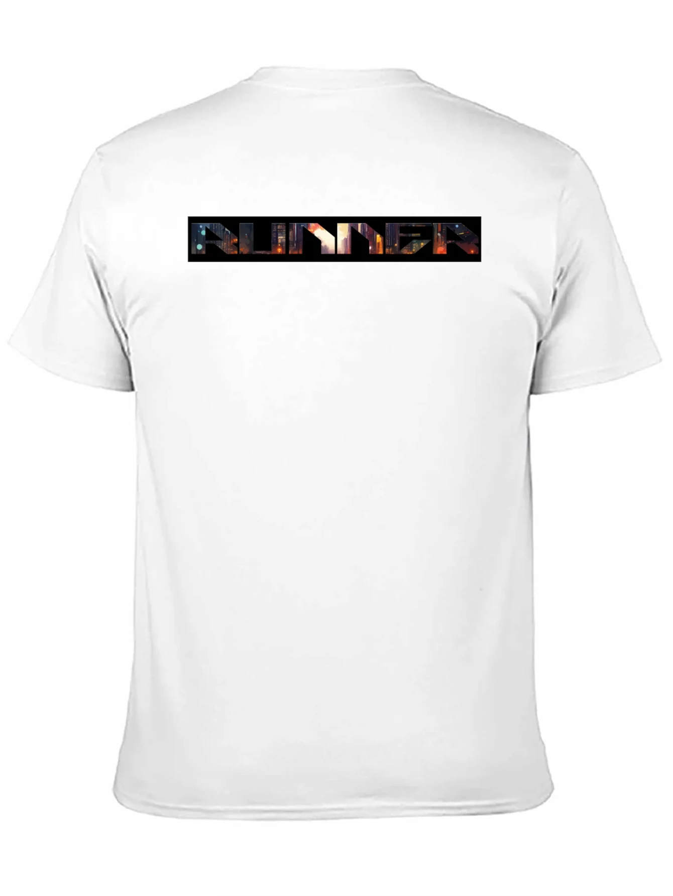 Camiseta Negra Runner Estilo Urbano