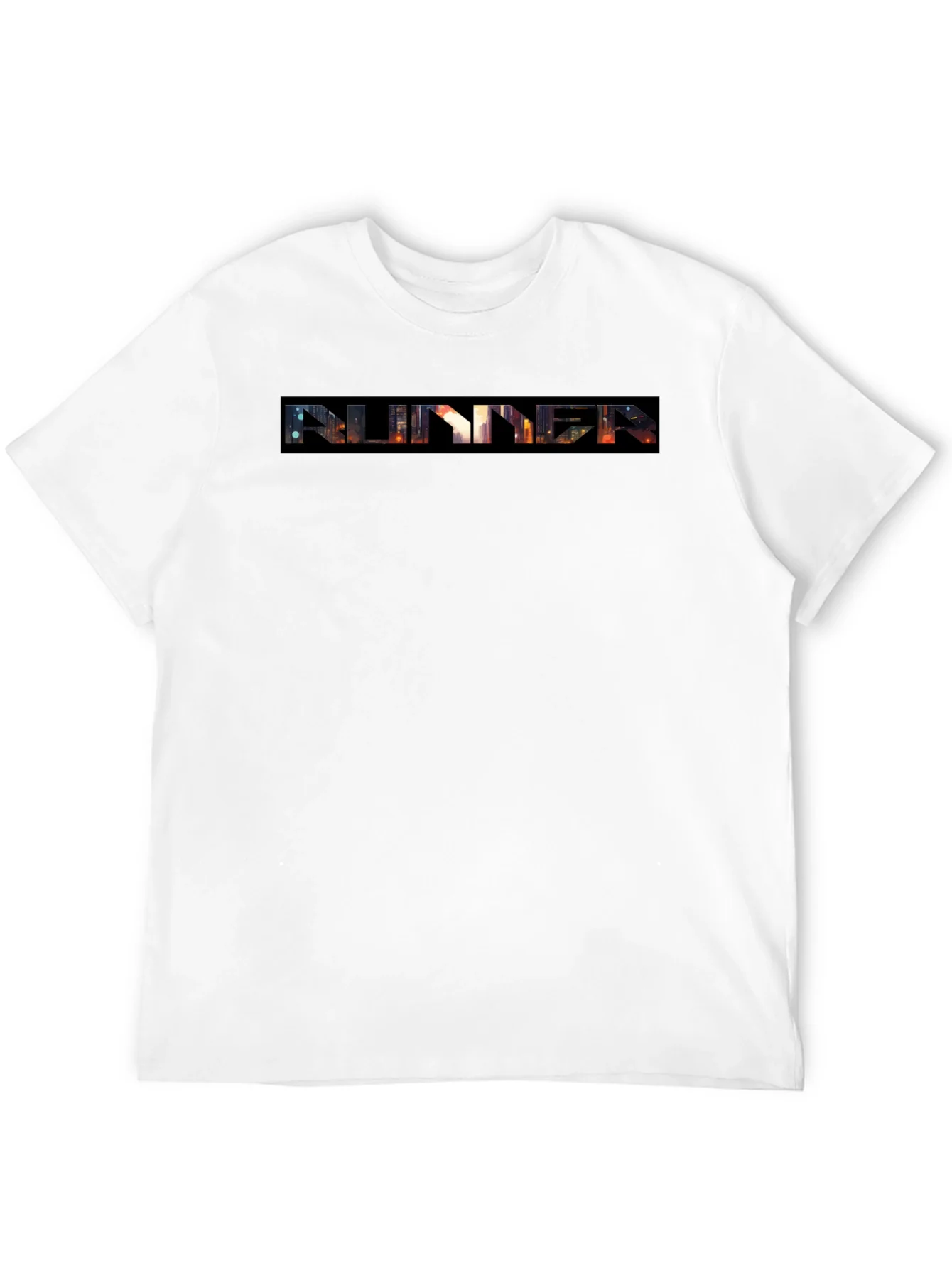 Camiseta Negra Runner Estilo Urbano