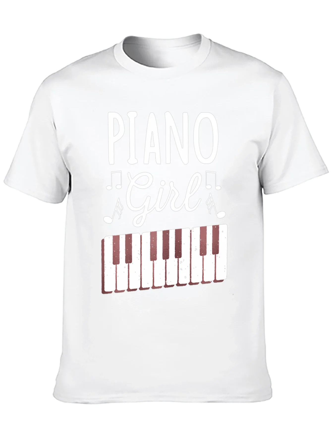 Rebbecca Piano Girl Graphic Tee - Music Lover Shirt