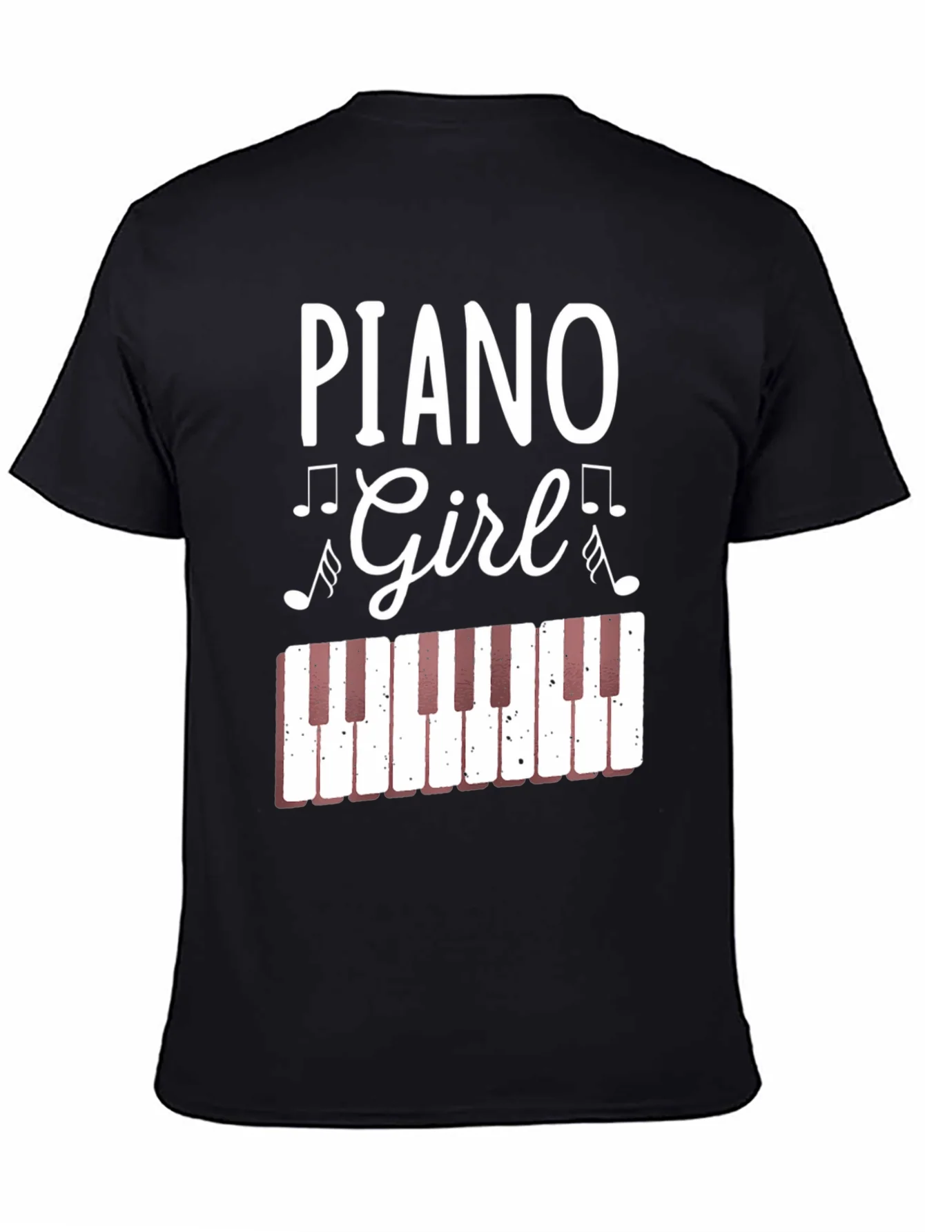 Rebbecca Piano Girl Graphic Tee - Music Lover Shirt