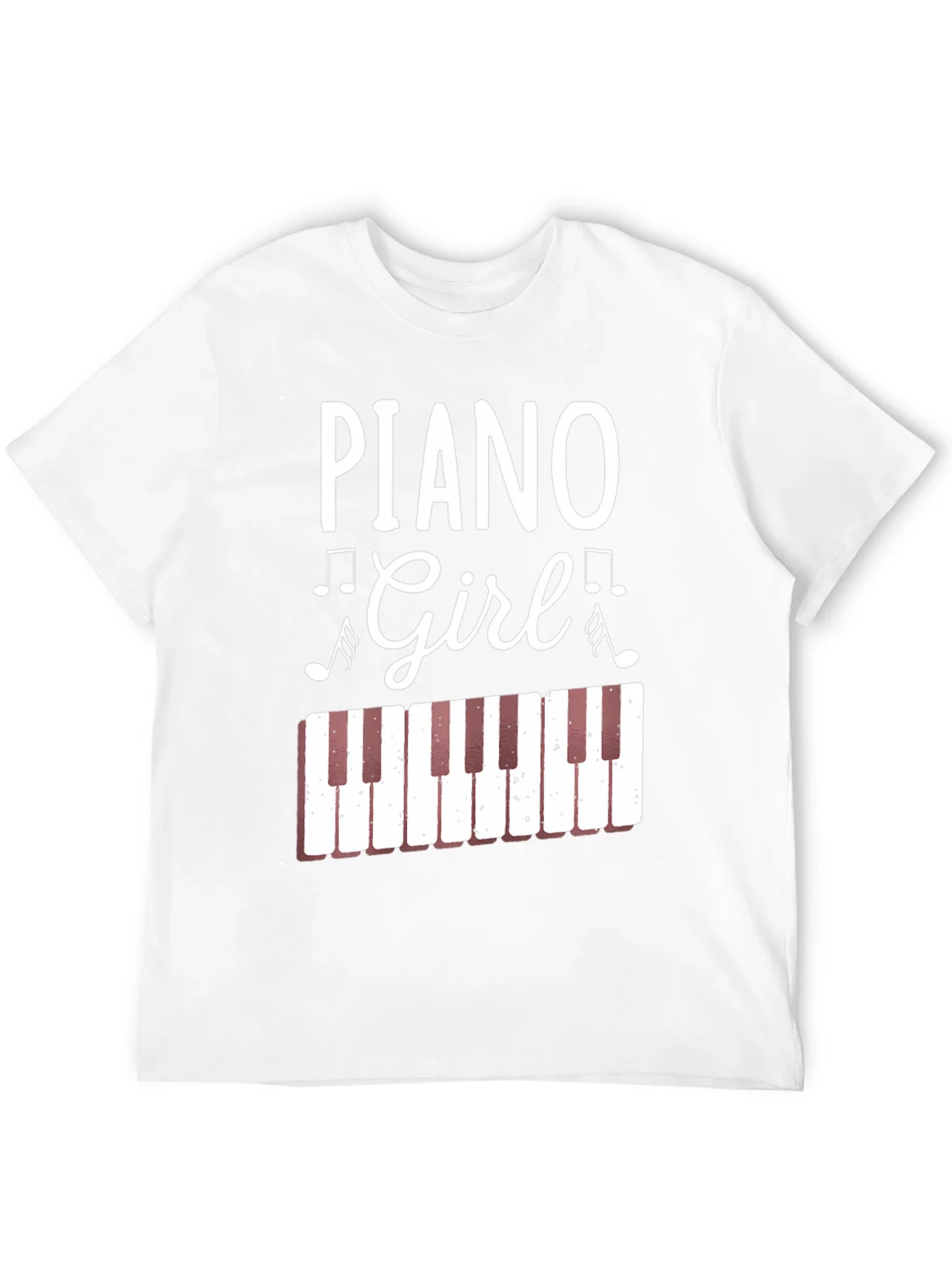 Rebbecca Piano Girl Graphic Tee - Music Lover Shirt