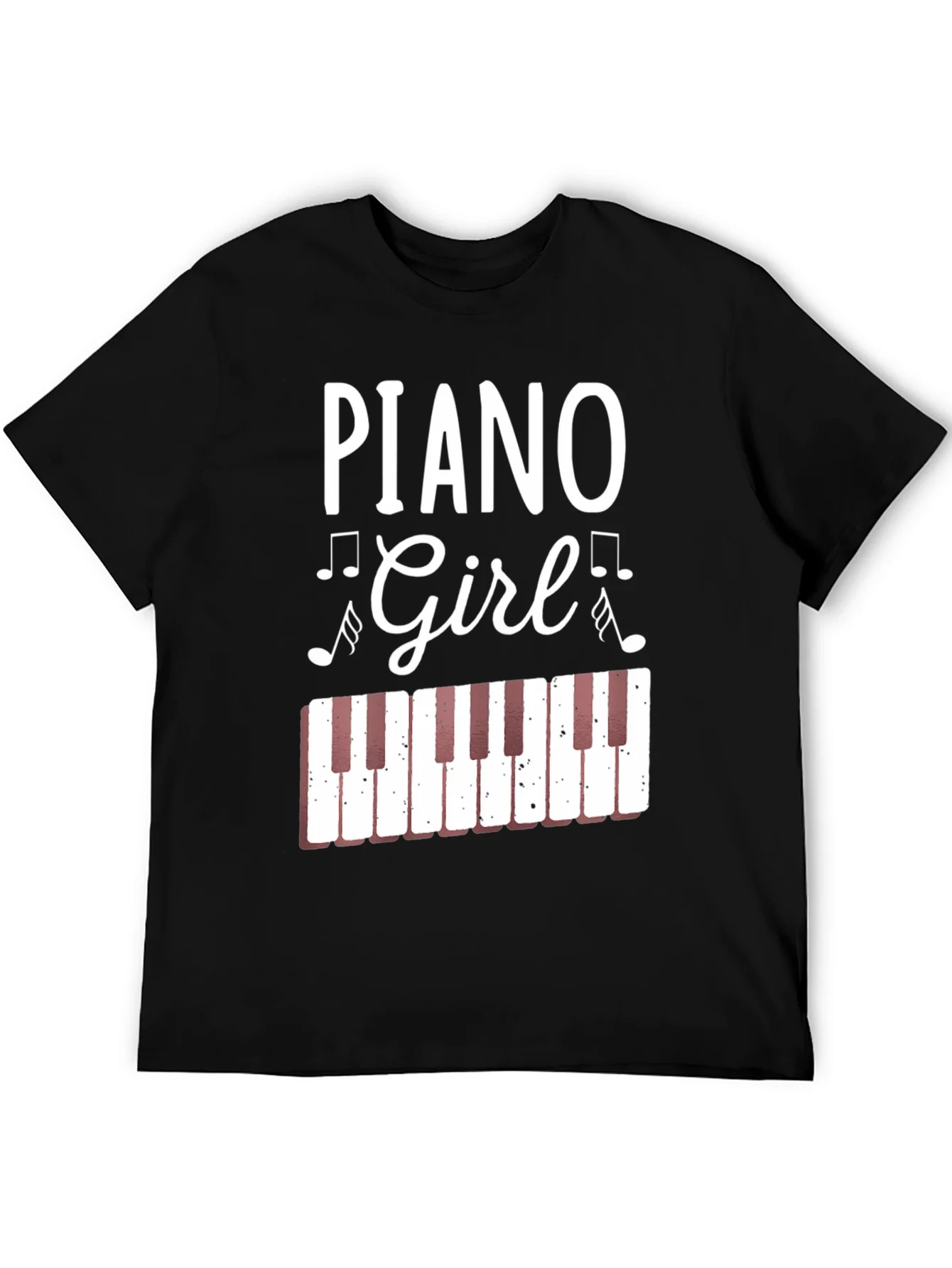 Rebbecca Piano Girl Graphic Tee - Music Lover Shirt