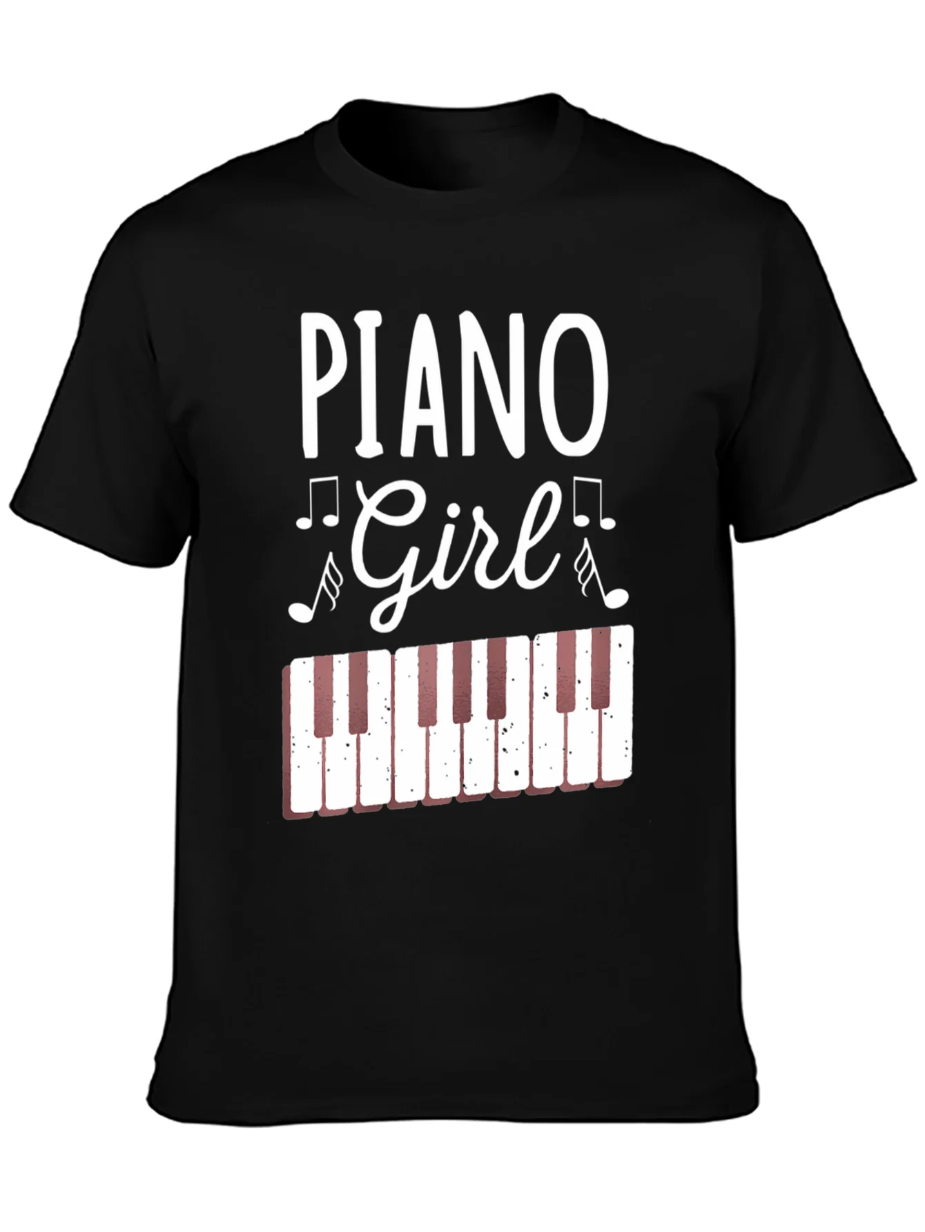 Rebbecca Piano Girl Graphic Tee - Music Lover Shirt