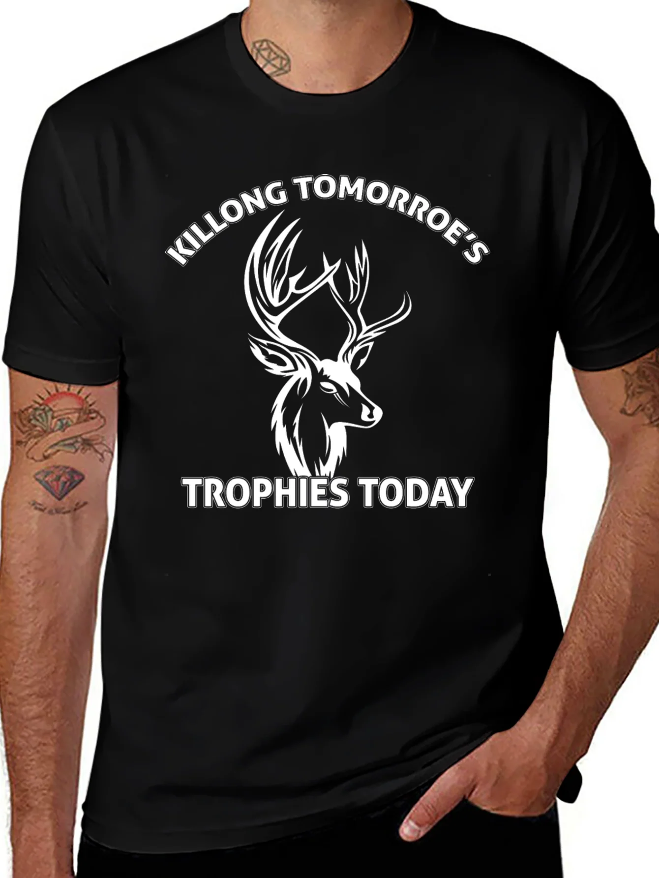 Camiseta Negra Killong Tomorroes Trophies Today