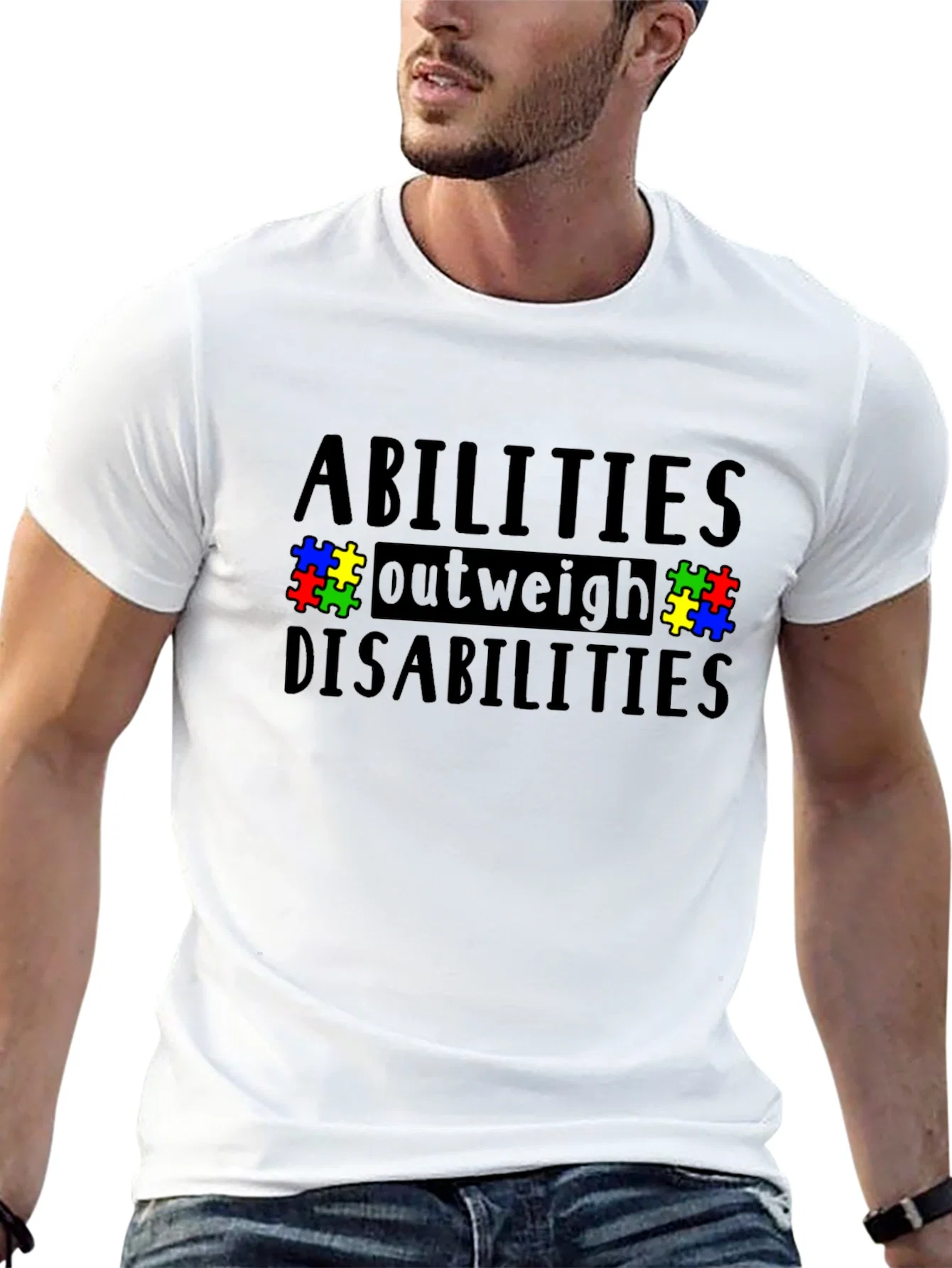 Rebbecca Abilities Outweigh Disabilities Awareness Tee