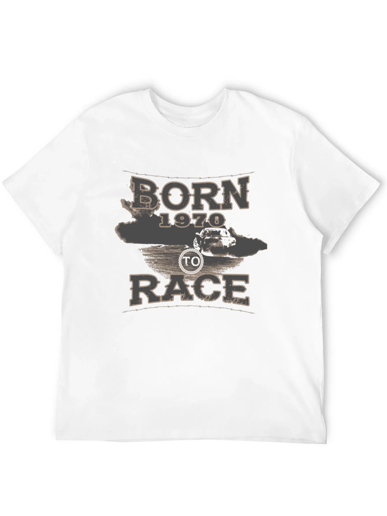 Camiseta Negra Born to Race 1970