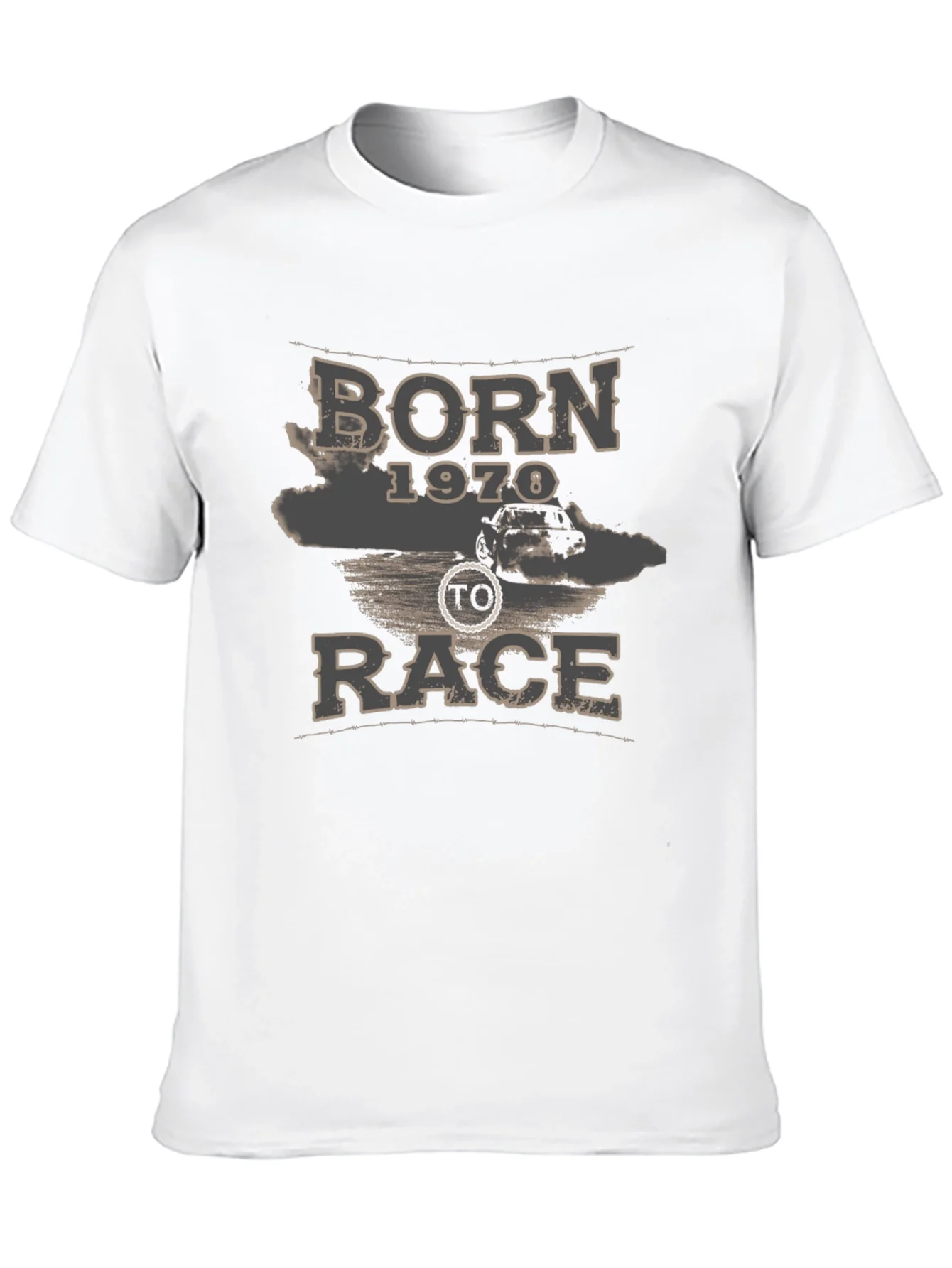Camiseta Negra Born to Race 1970