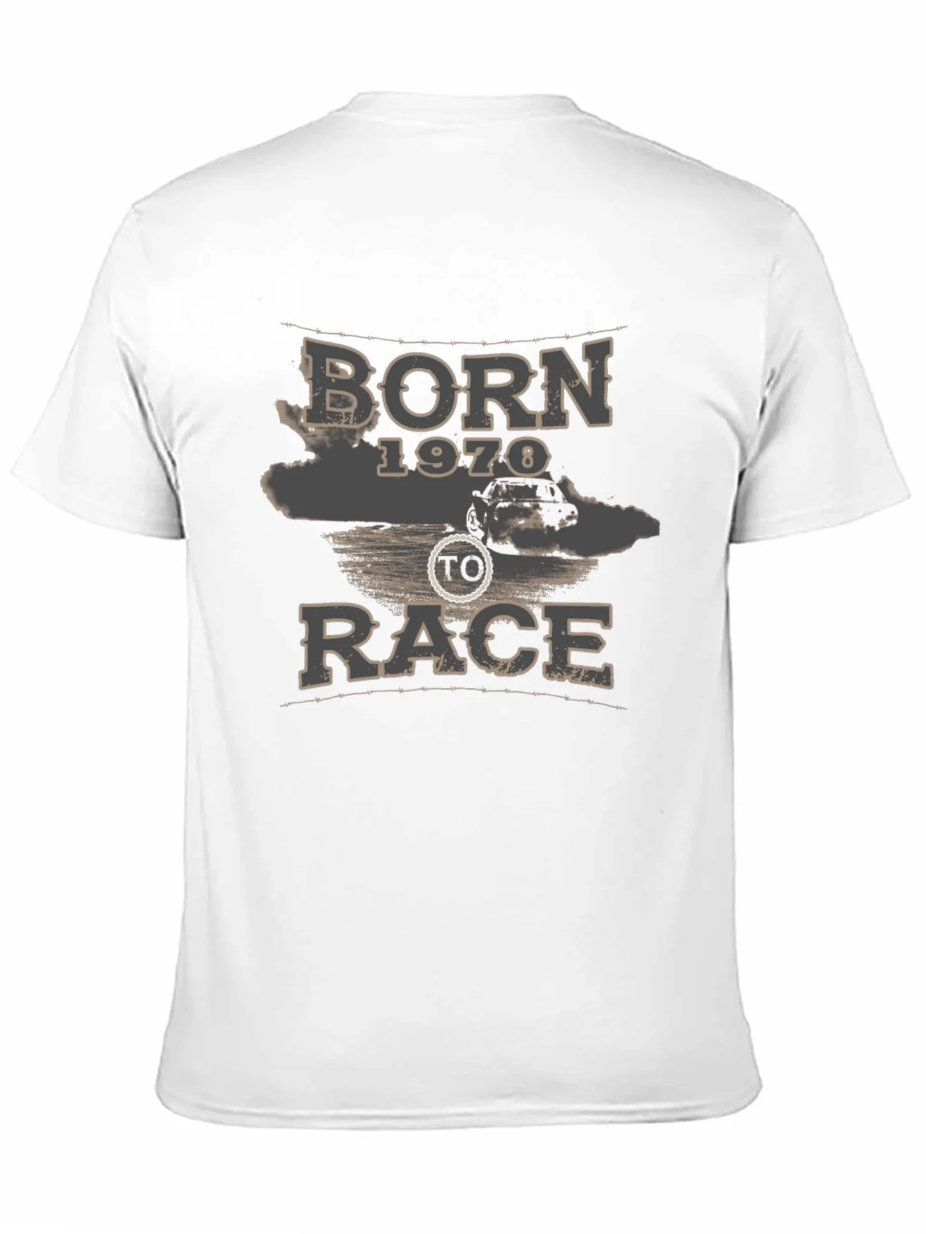 Camiseta Negra Born to Race 1970