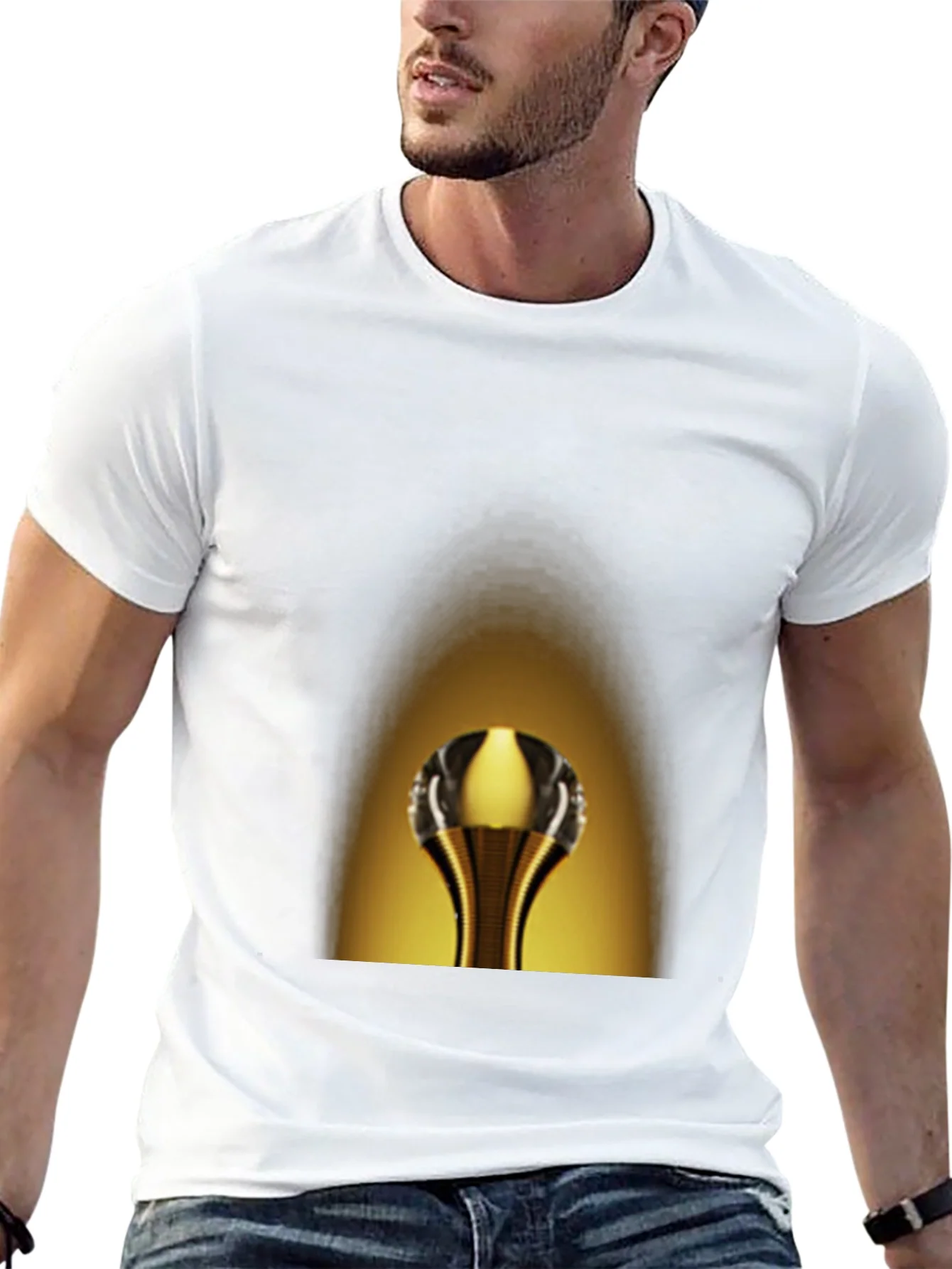 Rebbecca Golden Cobra Tee - Unique Graphic Print T-Shirt