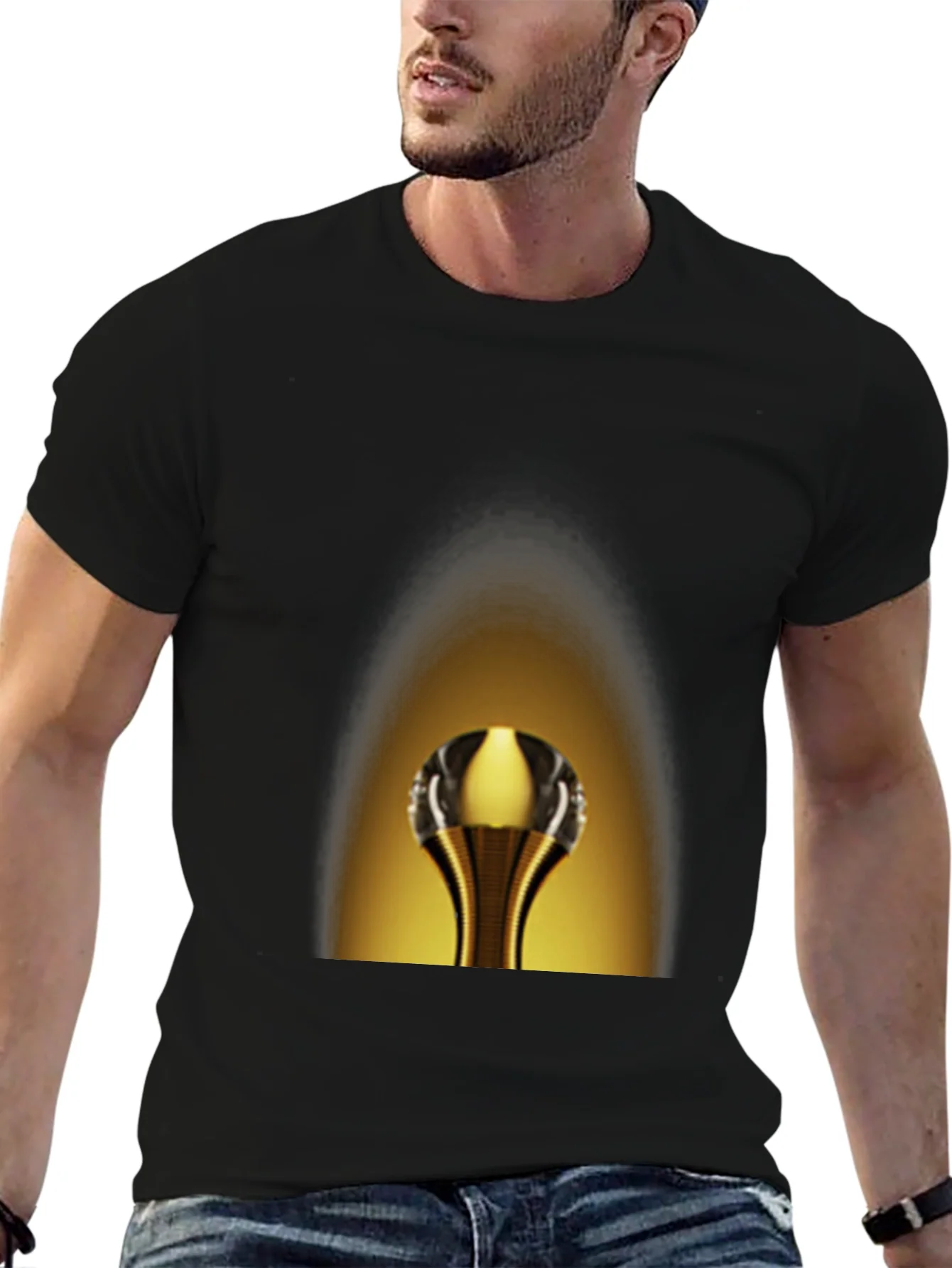 Rebbecca Golden Cobra Tee - Unique Graphic Print T-Shirt