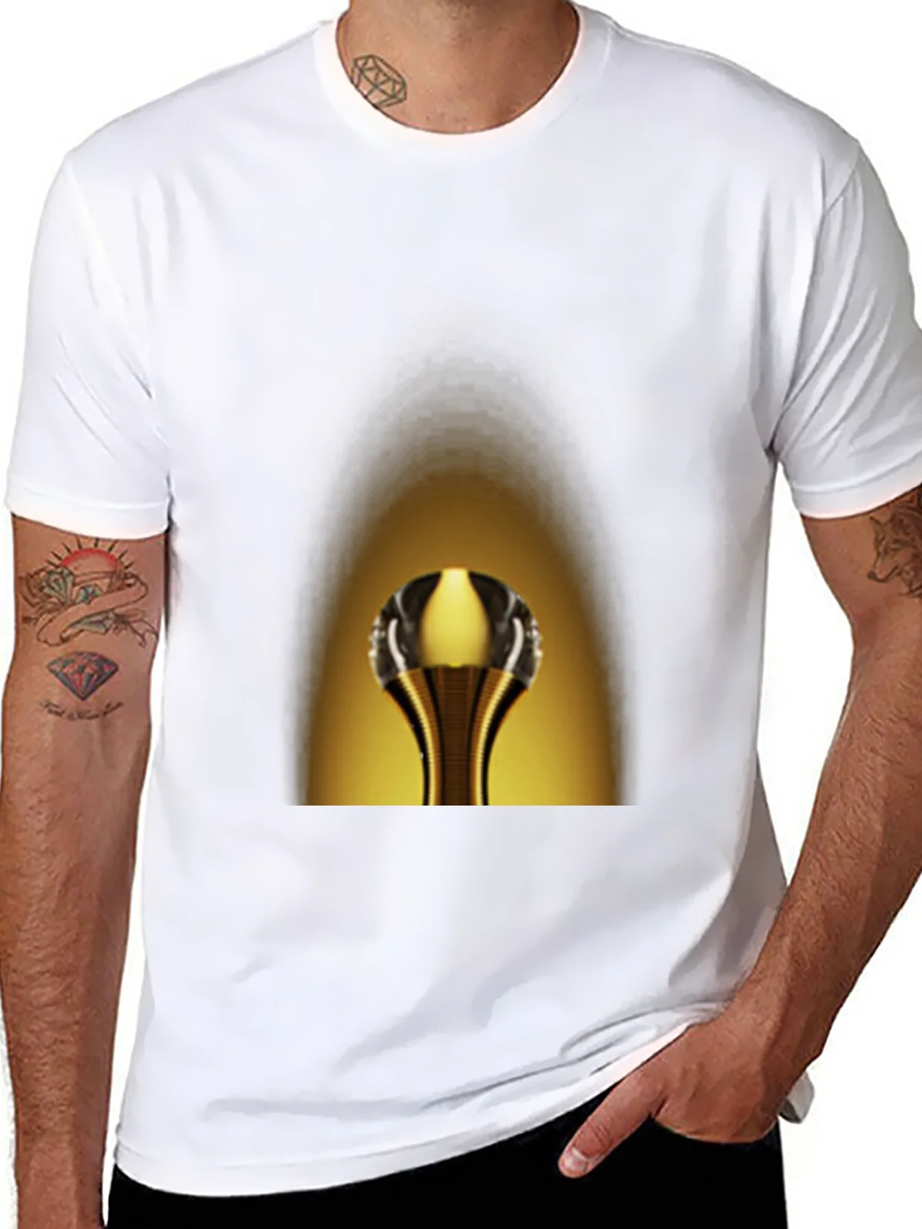 Rebbecca Golden Cobra Tee - Unique Graphic Print T-Shirt