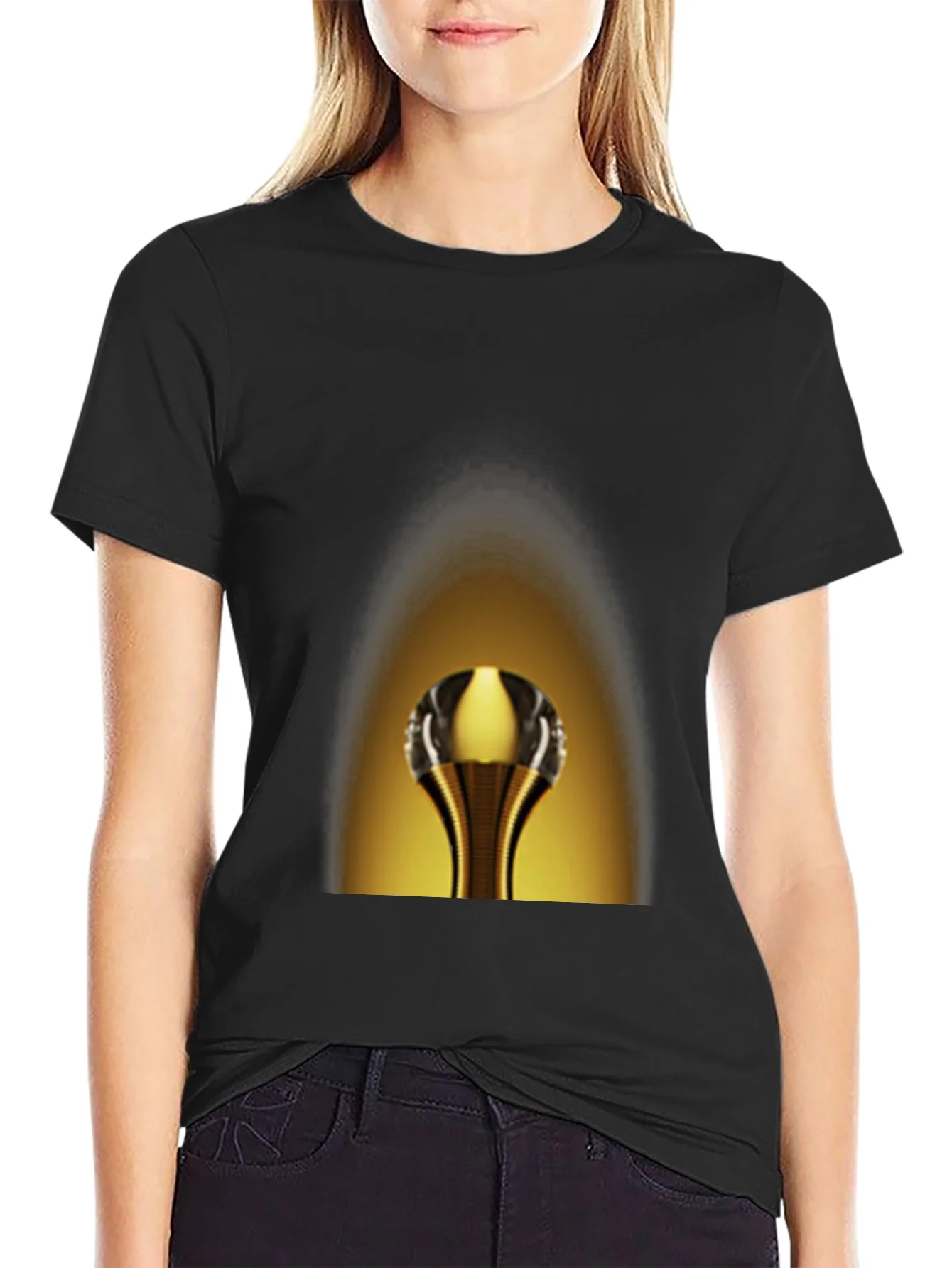 Rebbecca Golden Cobra Tee - Unique Graphic Print T-Shirt