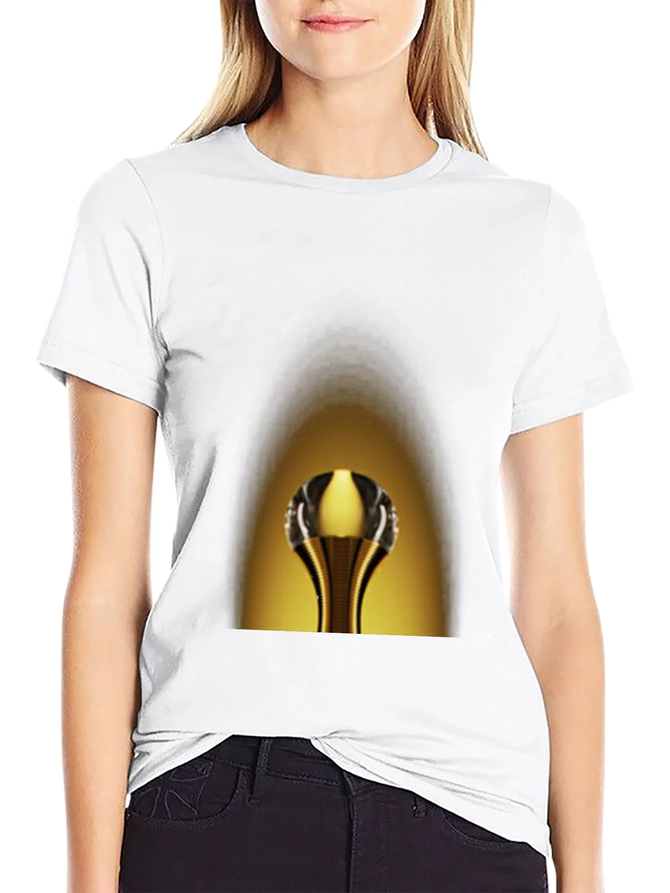 Rebbecca Golden Cobra Tee - Unique Graphic Print T-Shirt