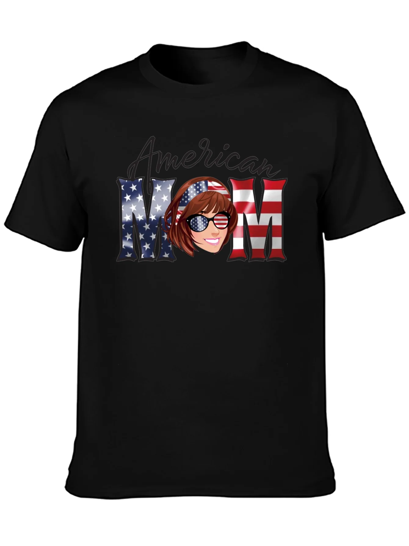 Camiseta Mam¨¢ Americana - Dise?o Patri¨®tico