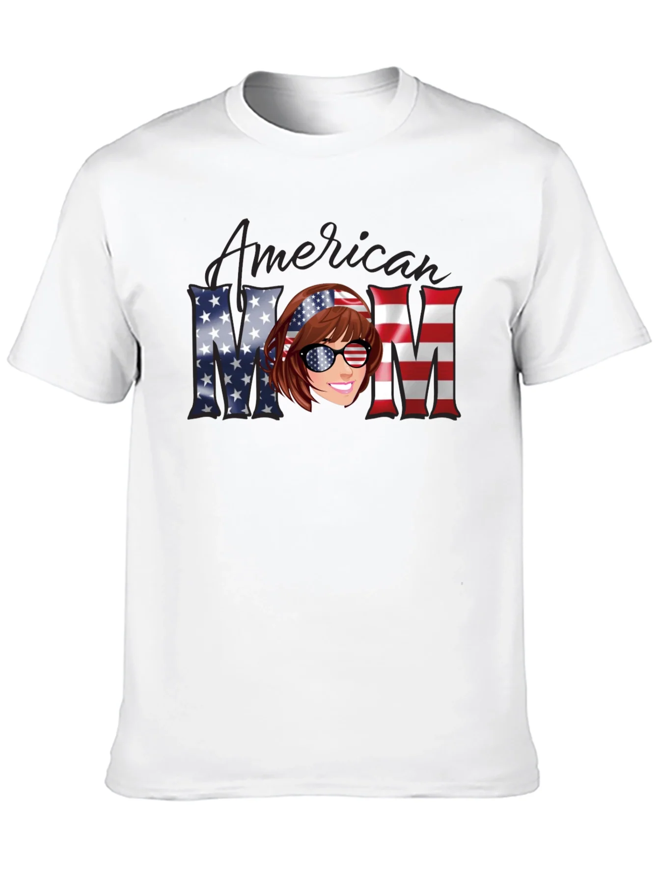 Camiseta Mam¨¢ Americana - Dise?o Patri¨®tico